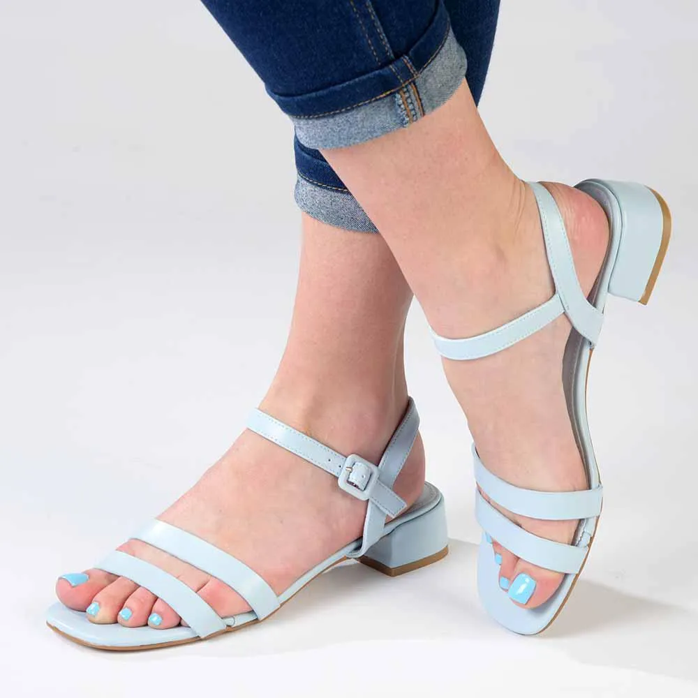 Madison Gentry Vamp Strap Sandal - Blue