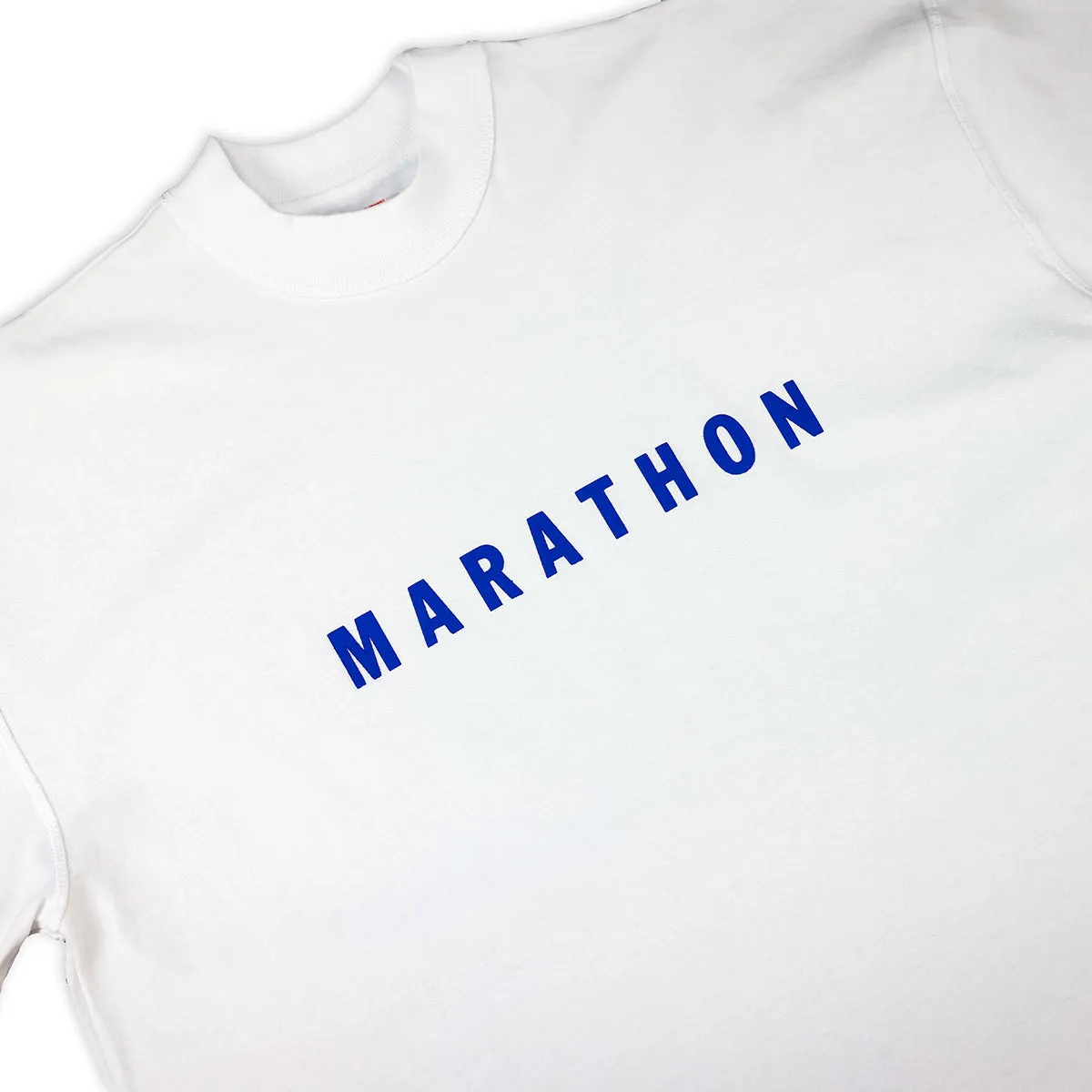 Marathon Hero T-Shirt (Ultra Oversized) - White/Navy