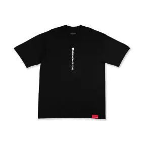 Marathon Vertical T-Shirt - Black