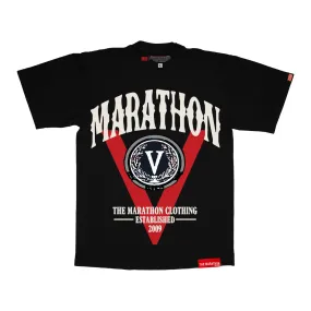 Marathon Vintage Victory V T-Shirt - Black