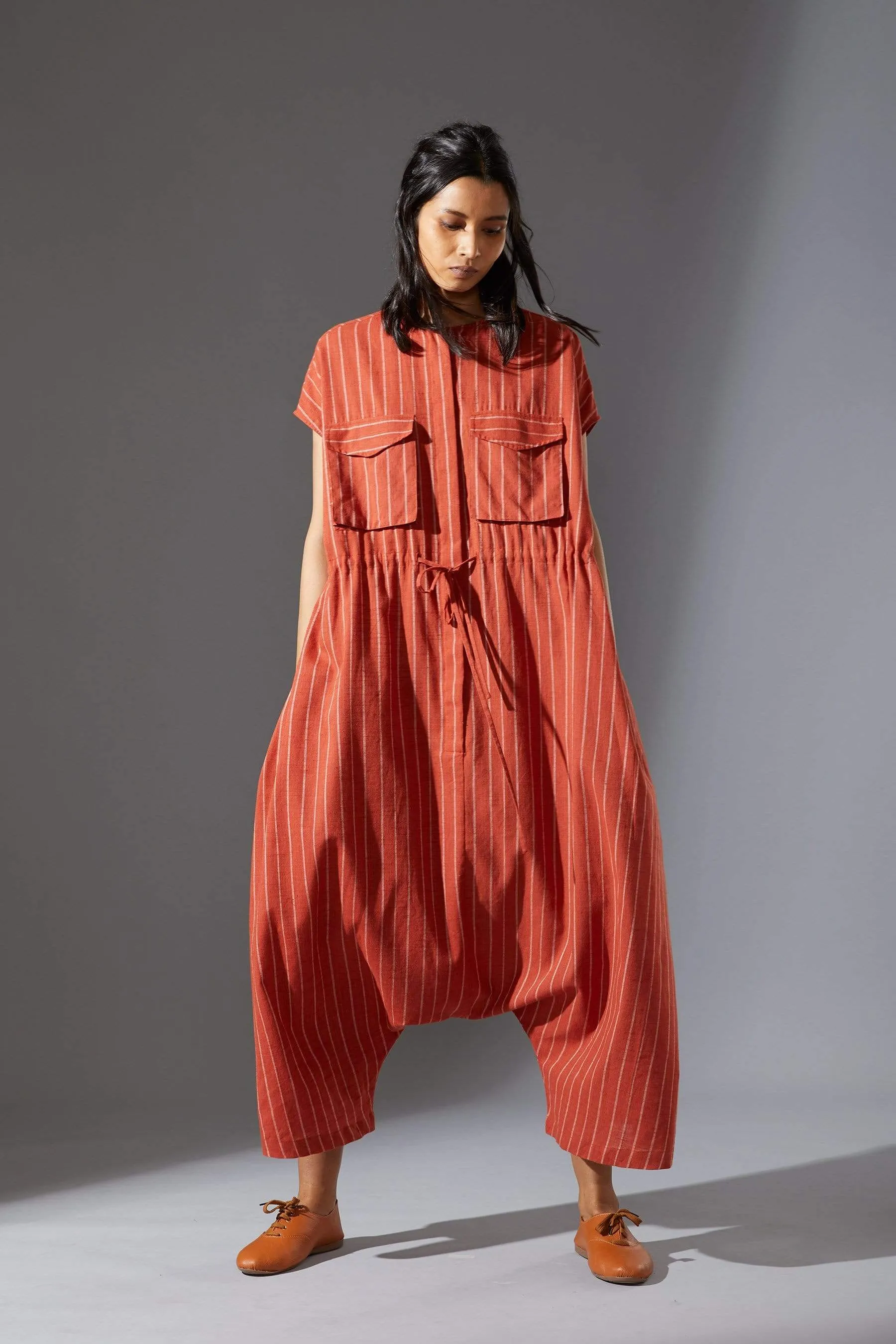 Mati Safari Rust Jumpsuit