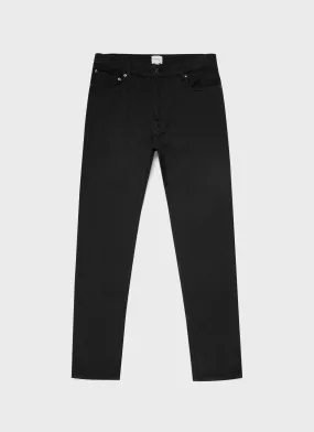 Men's Cotton Drill 5 Pocket Trouser in Black