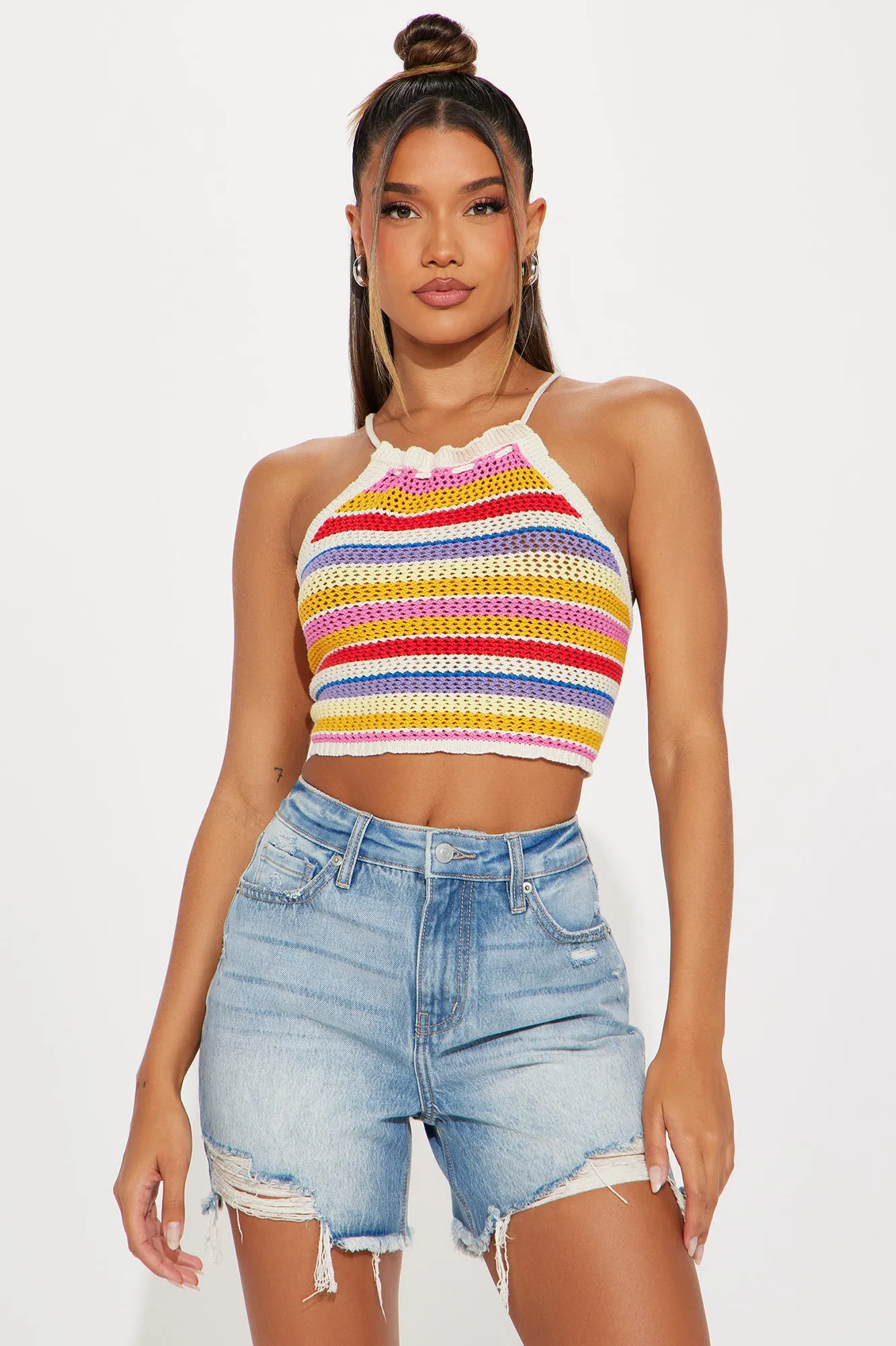 Mexico City Crochet Top - Multi Color