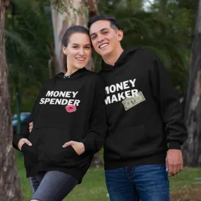 Money Maker / Spender Couple Hoodies