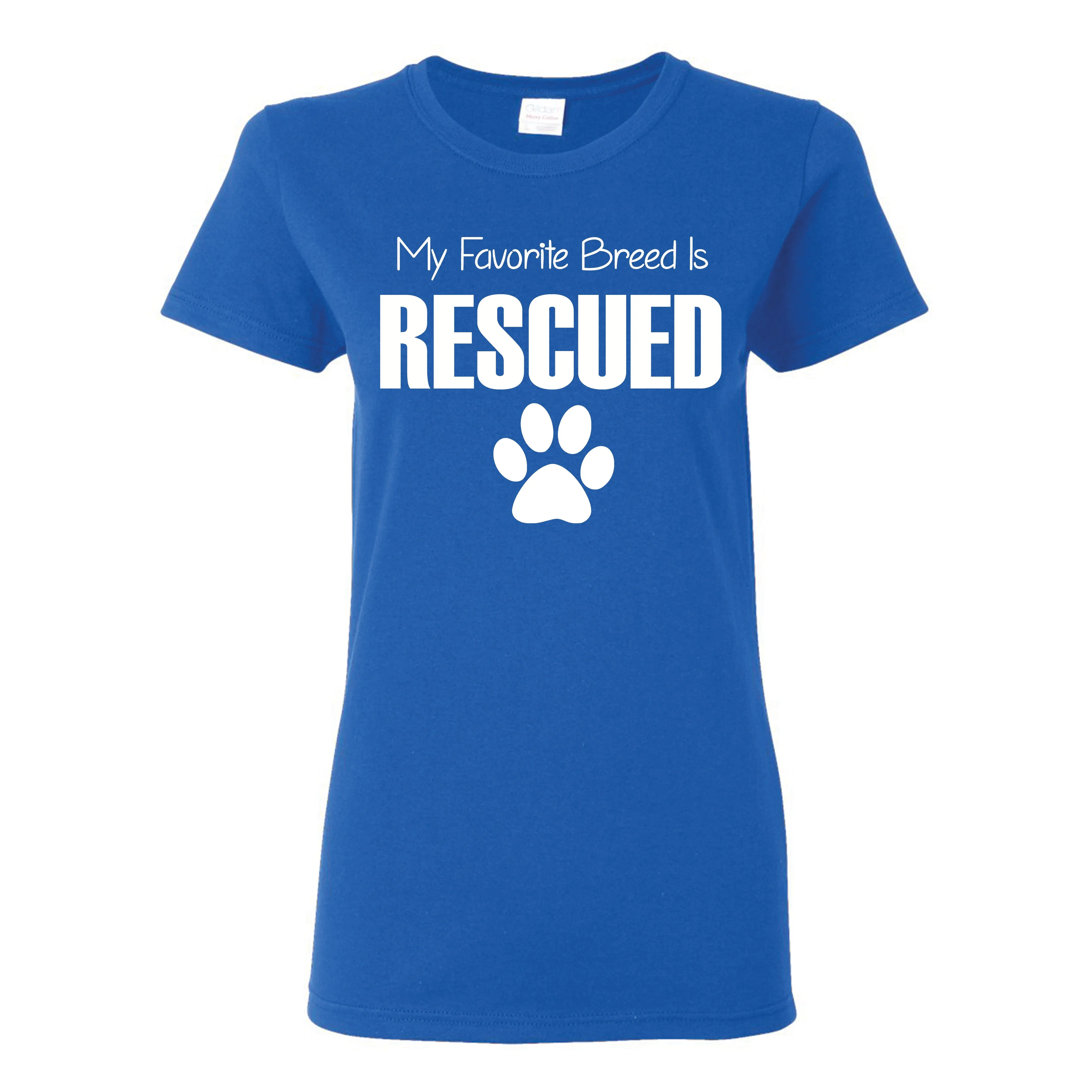 My Favorite Breed Is Rescued Women's T-Shirt