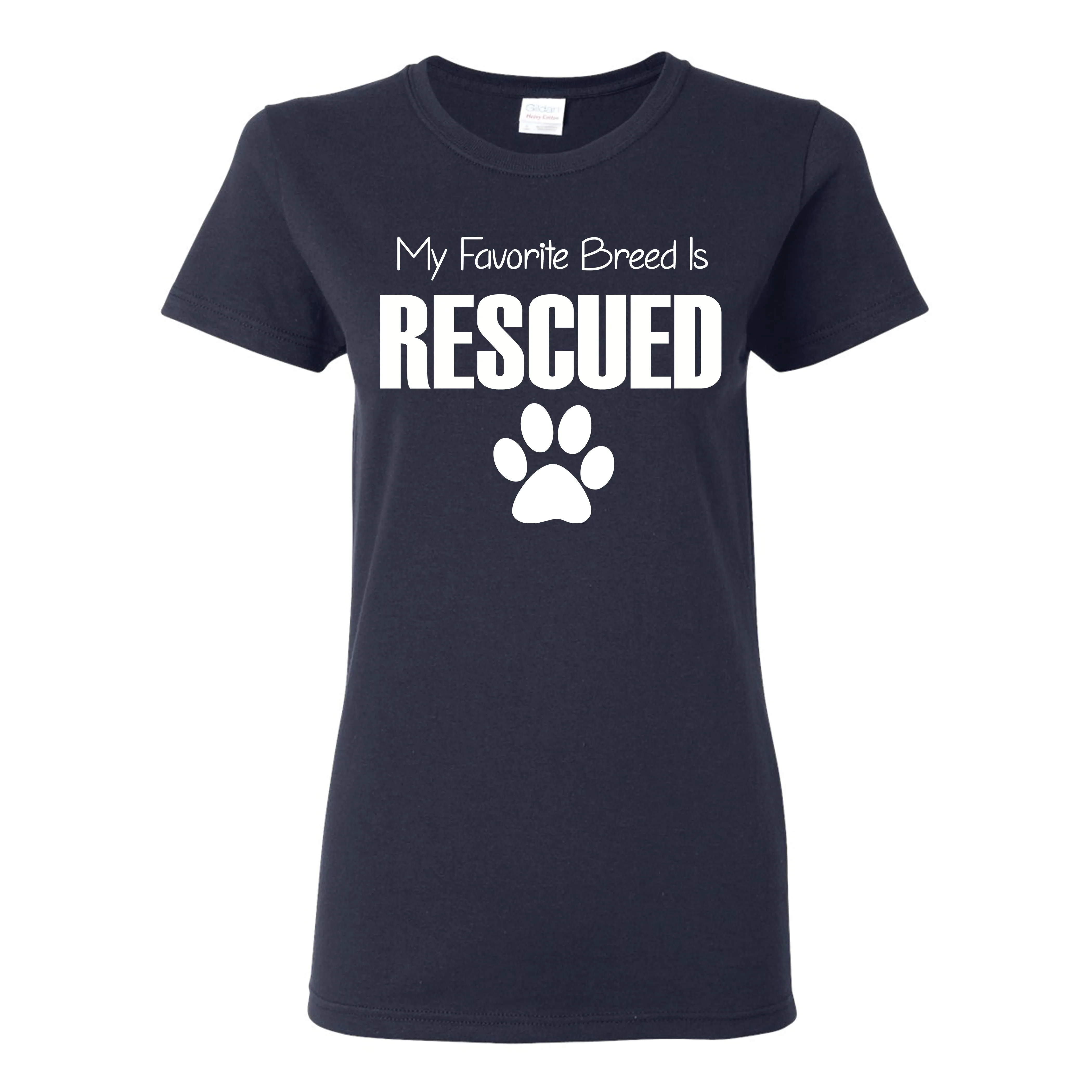 My Favorite Breed Is Rescued Women's T-Shirt