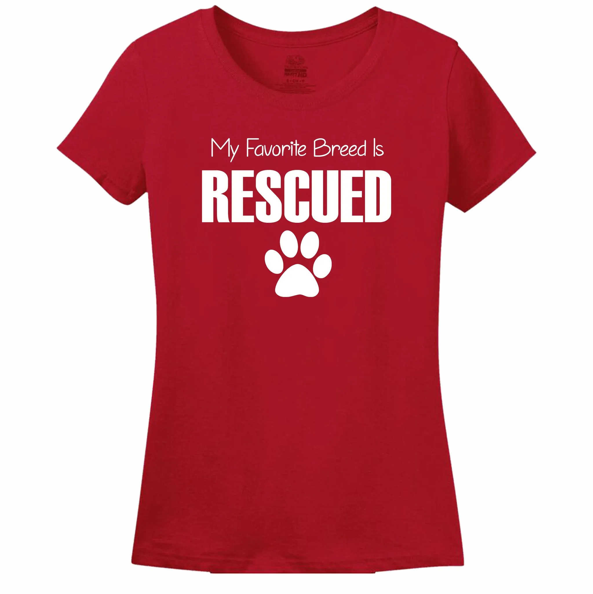 My Favorite Breed Is Rescued Women's T-Shirt