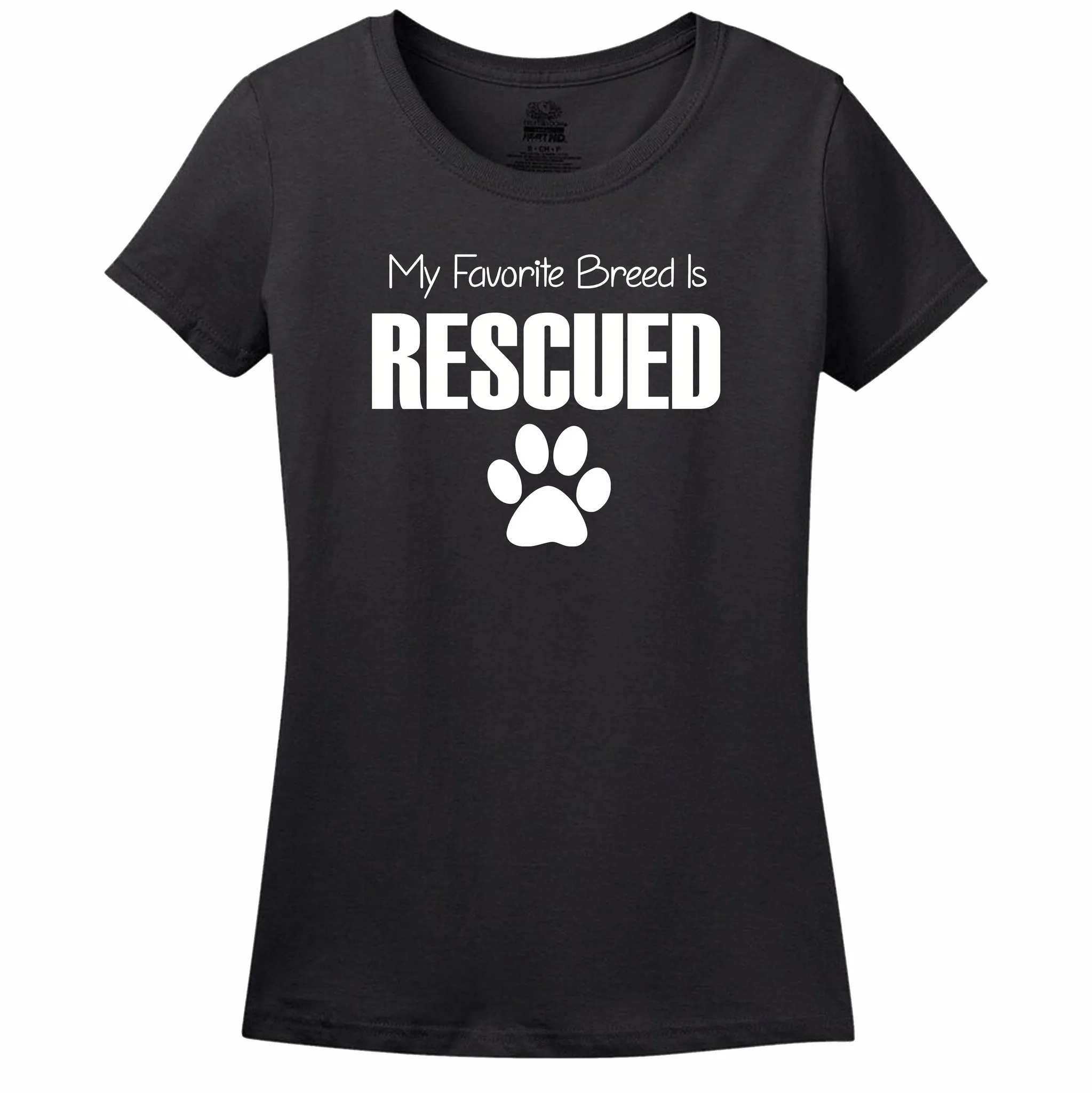 My Favorite Breed Is Rescued Women's T-Shirt