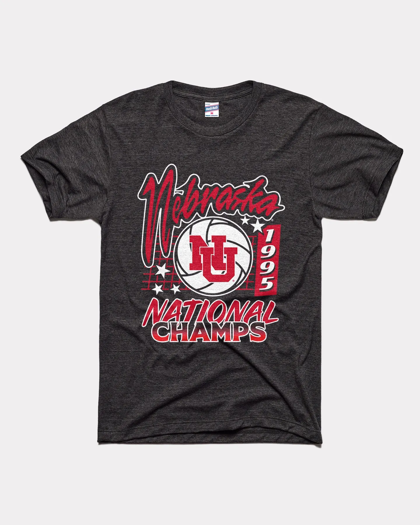 Nebraska Huskers 1995 Volleyball Black T-Shirt