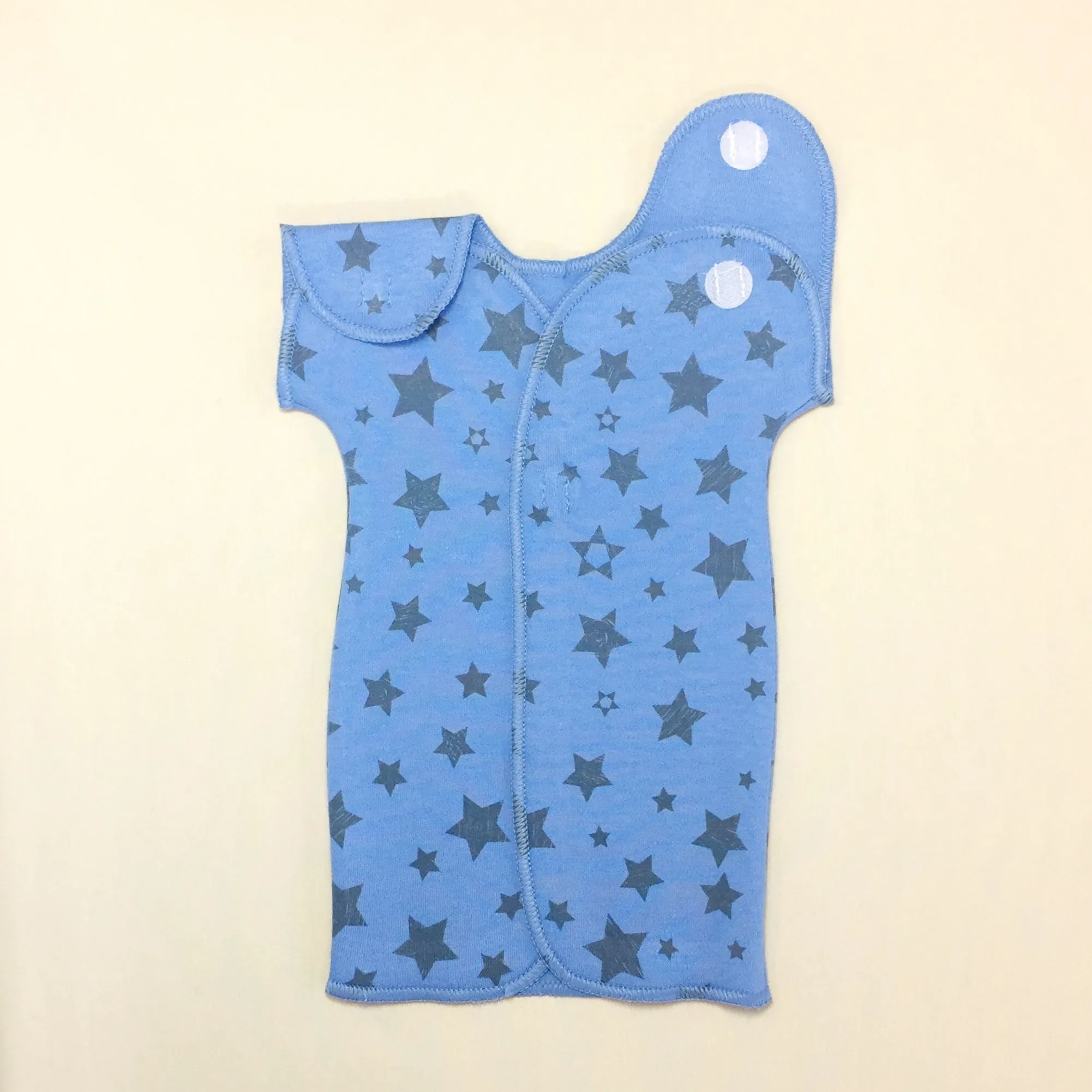 NICU Friendly Gown Deep Blue Stars