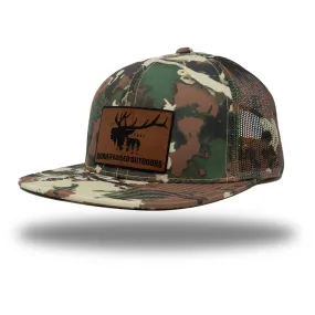 Old Growth Leather Patch Flat Bill Snapback - Fusion