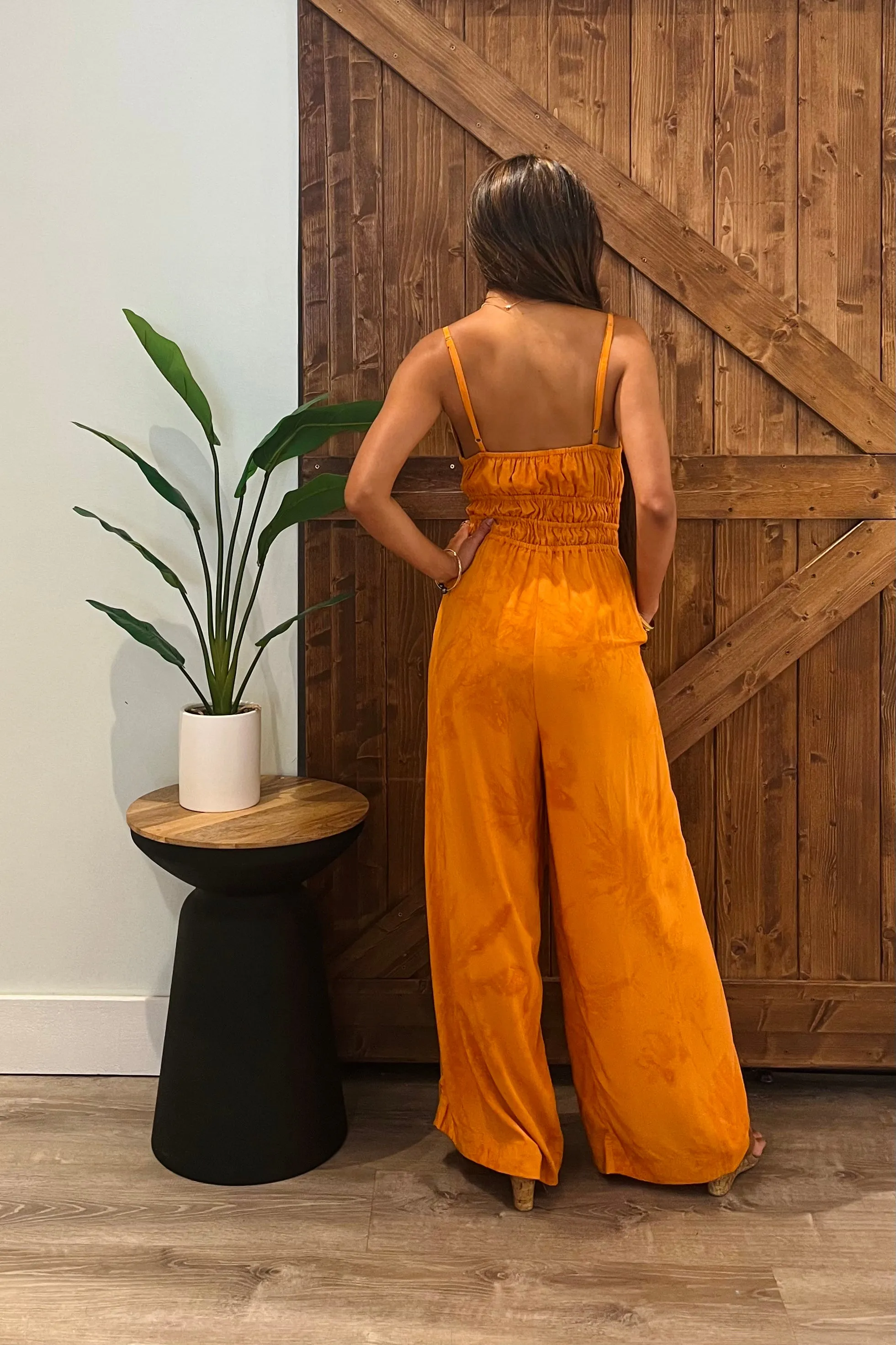 Opal Jumpsuit / Tangerine