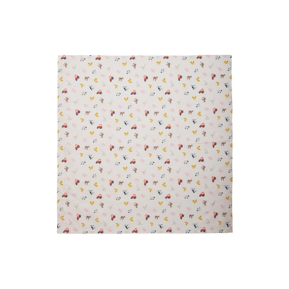 Organic Cotton Farmyard Friends Muslin 2 Pack by Frugi