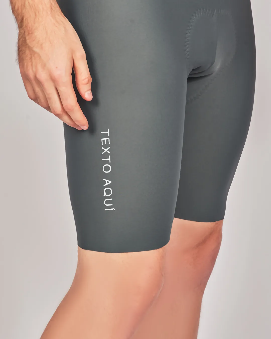 Pantaloneta Ciclismo Gris ELITE Seamless Hombre RLZ