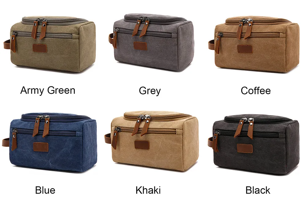 Personalized Toiletry Bag Canvas Cosmetic Bag Monogrammed Dopp Kit Travel Size Toiletry Bag Mens Toiletry Bags