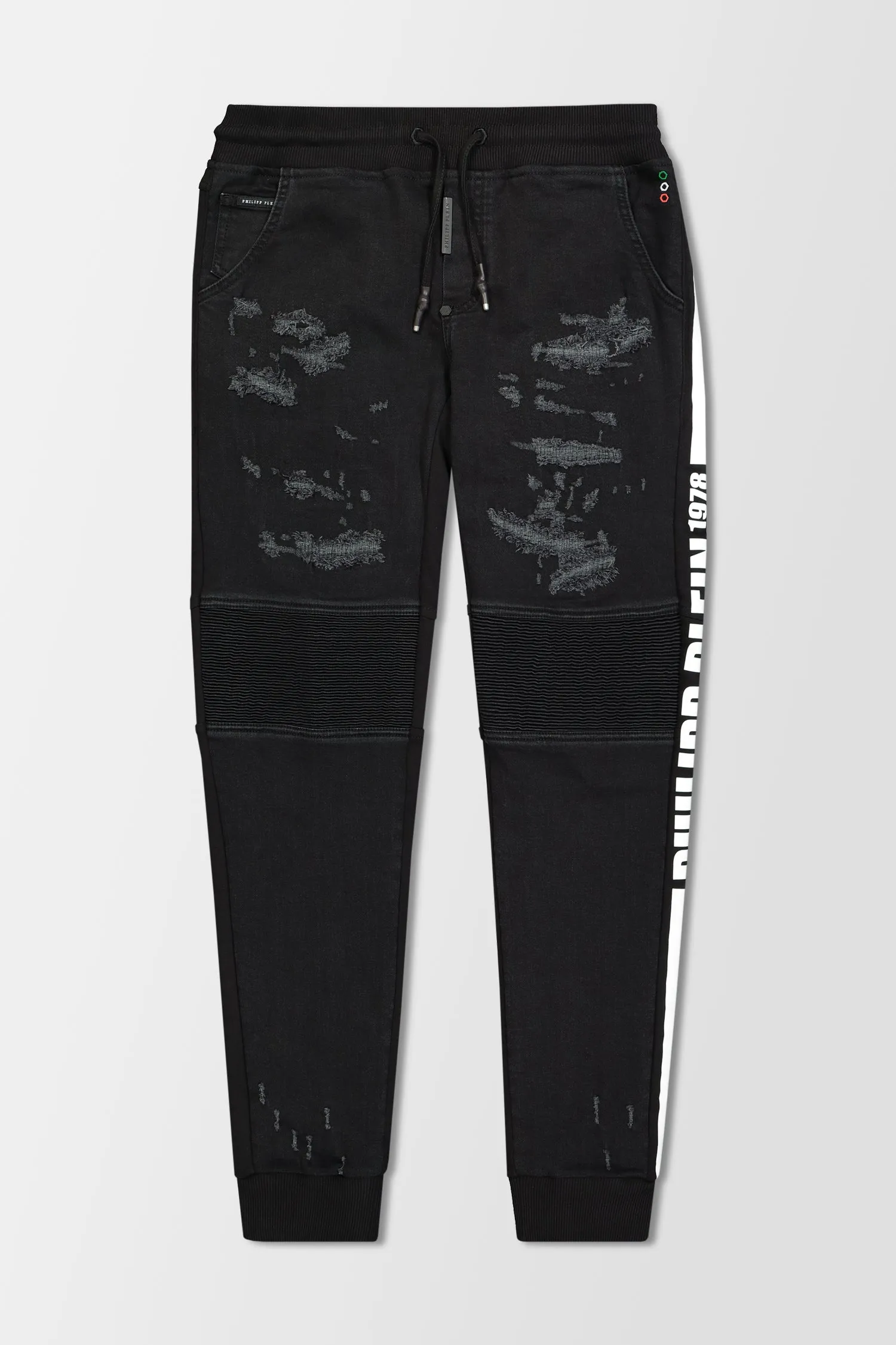 Philipp Plein Black Denim Slim Shady Chill Fit PP 1978 Jeans