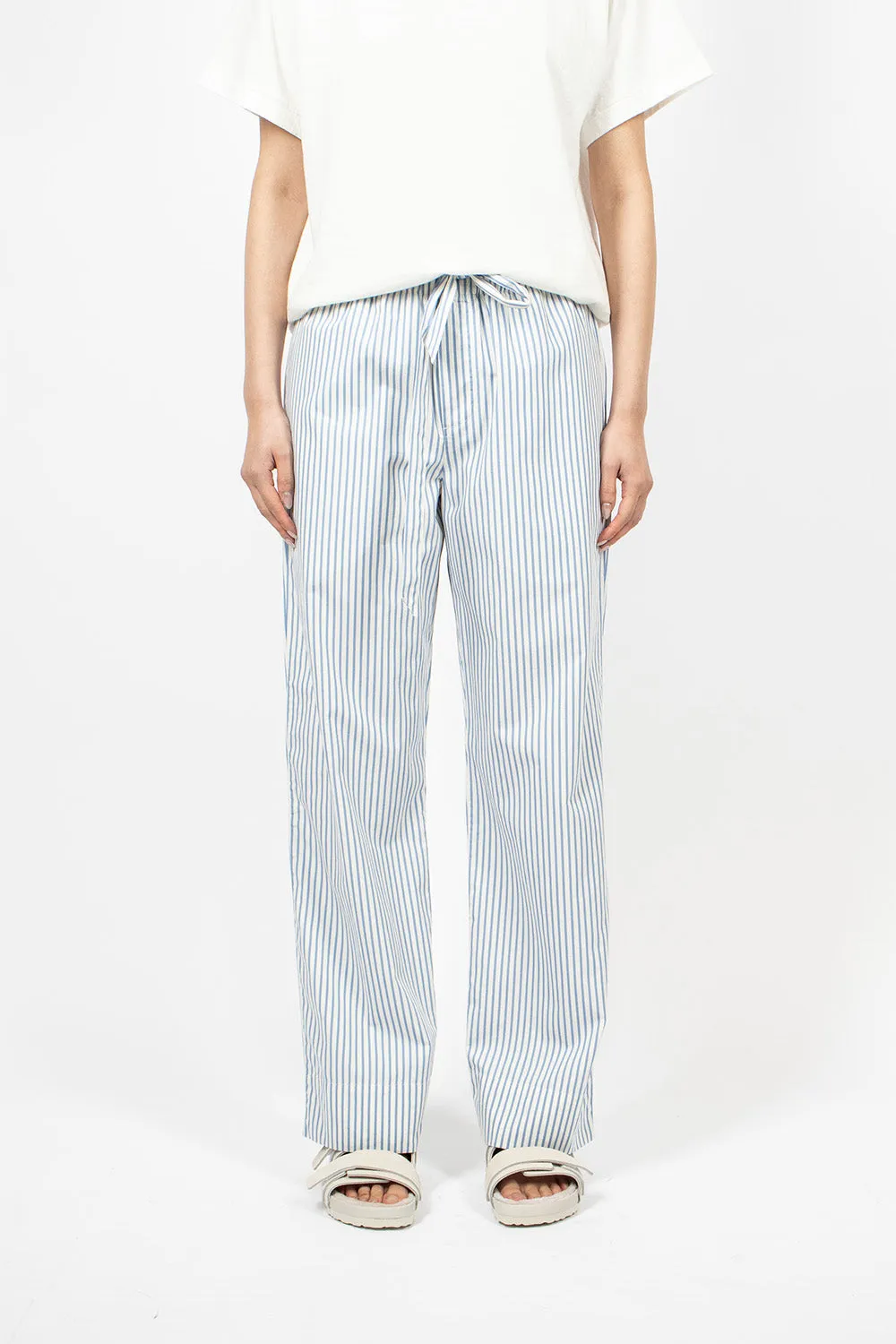 Poplin Pyjama Pants Placid Blue Stripes