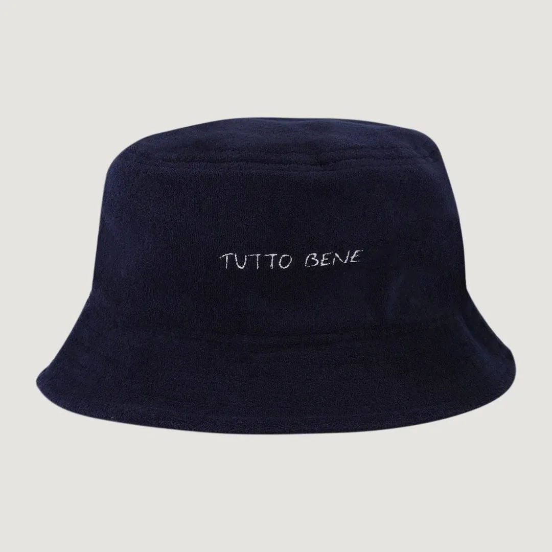 "Tutto Bene" Joffre Terry Bucket Hat (Ultramarine Terry)