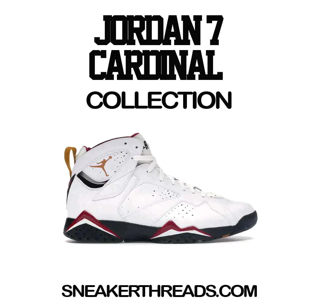 Retro 7 Cardinal Shirt - Rolie Time - White