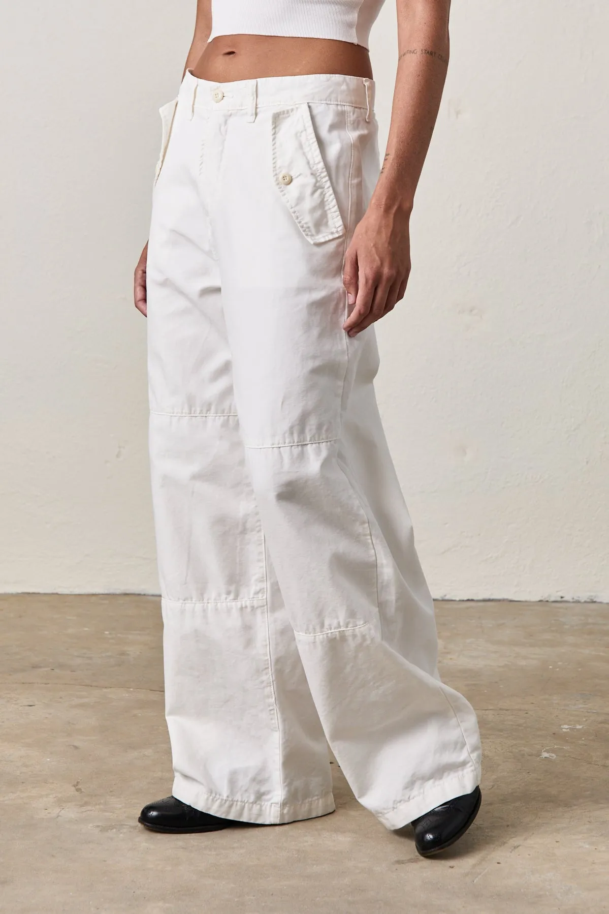 RYAN TROUSER / SOFT WHITE