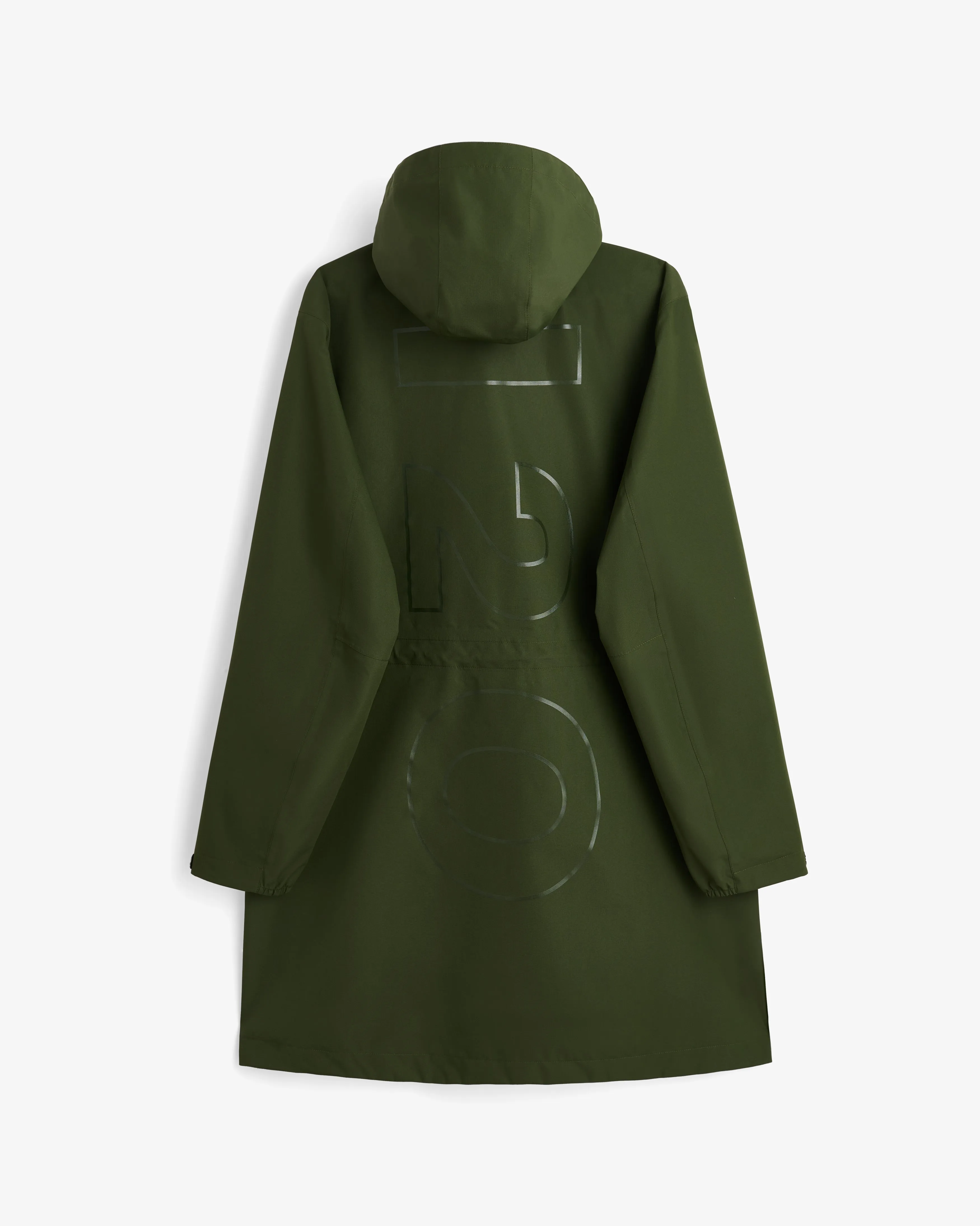 Rømø LW Long Rain Jacket - Army