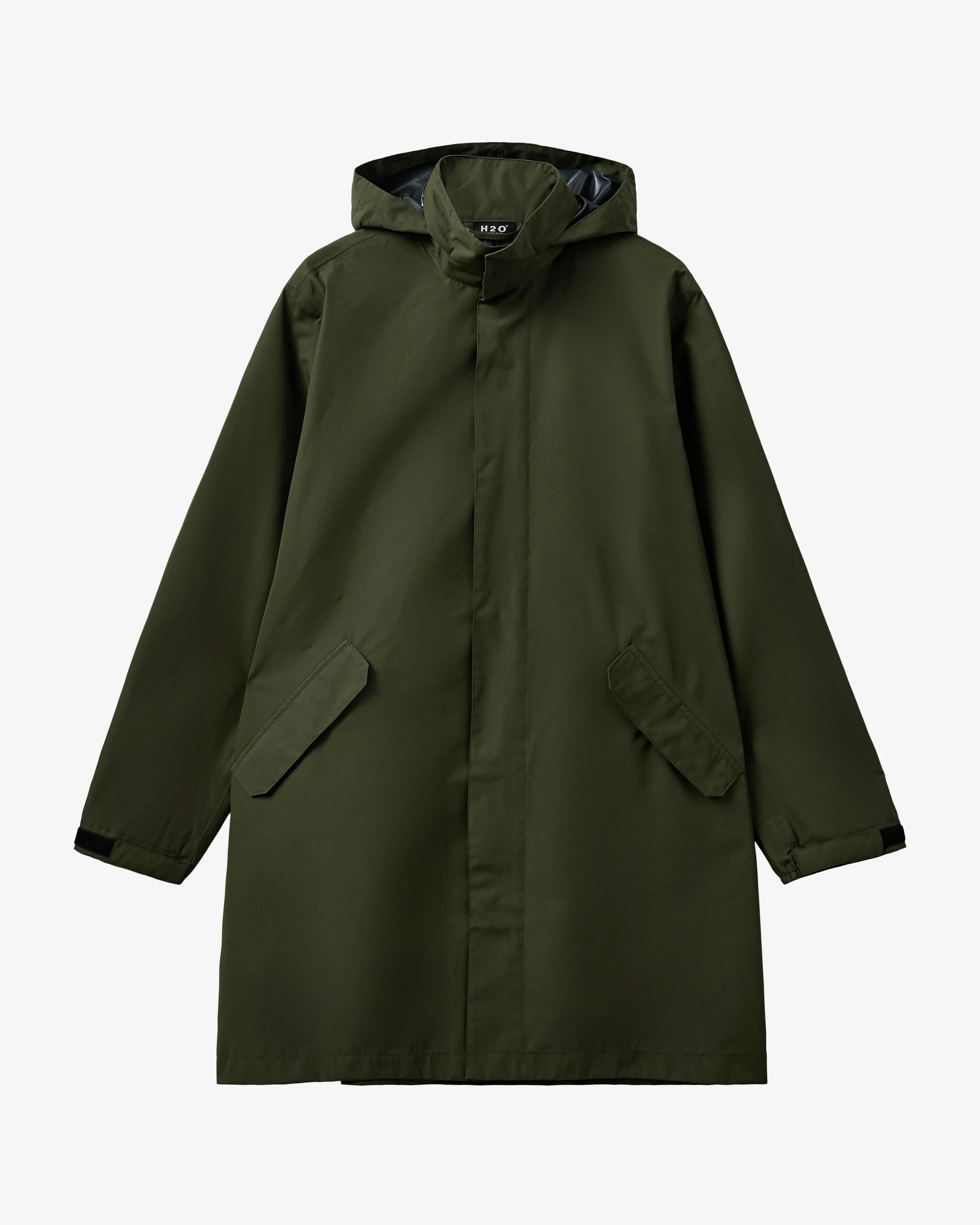 Rømø LW Long Rain Jacket - Army