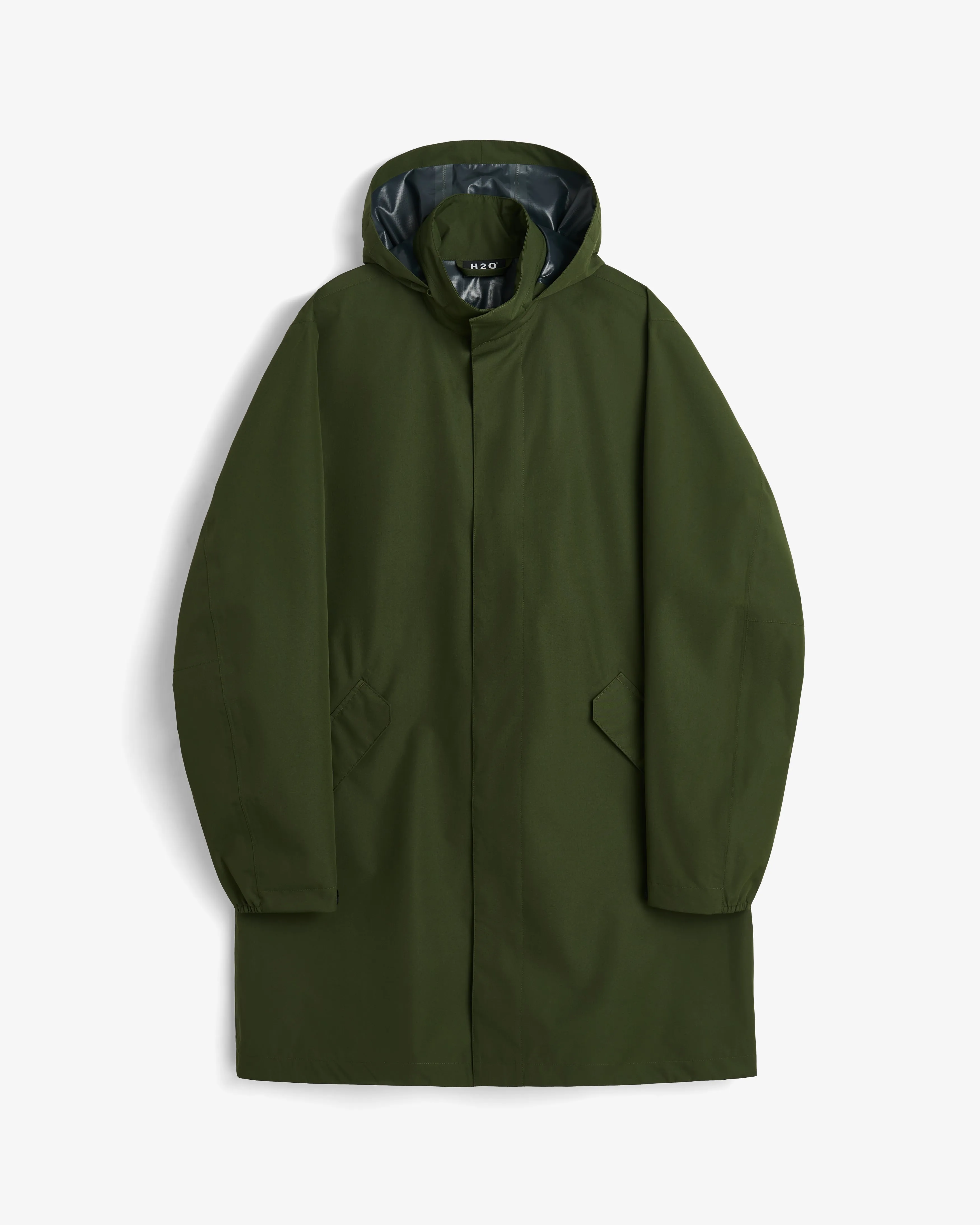 Rømø LW Long Rain Jacket - Army