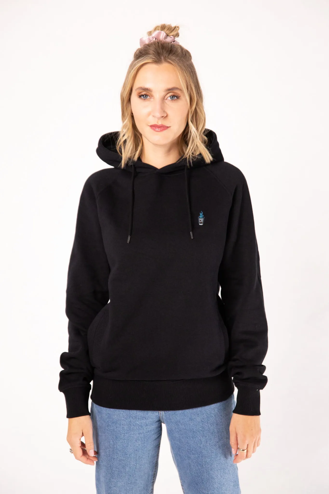 Sambuca | Bestickter Bio-Baumwoll Frauen Hoodie