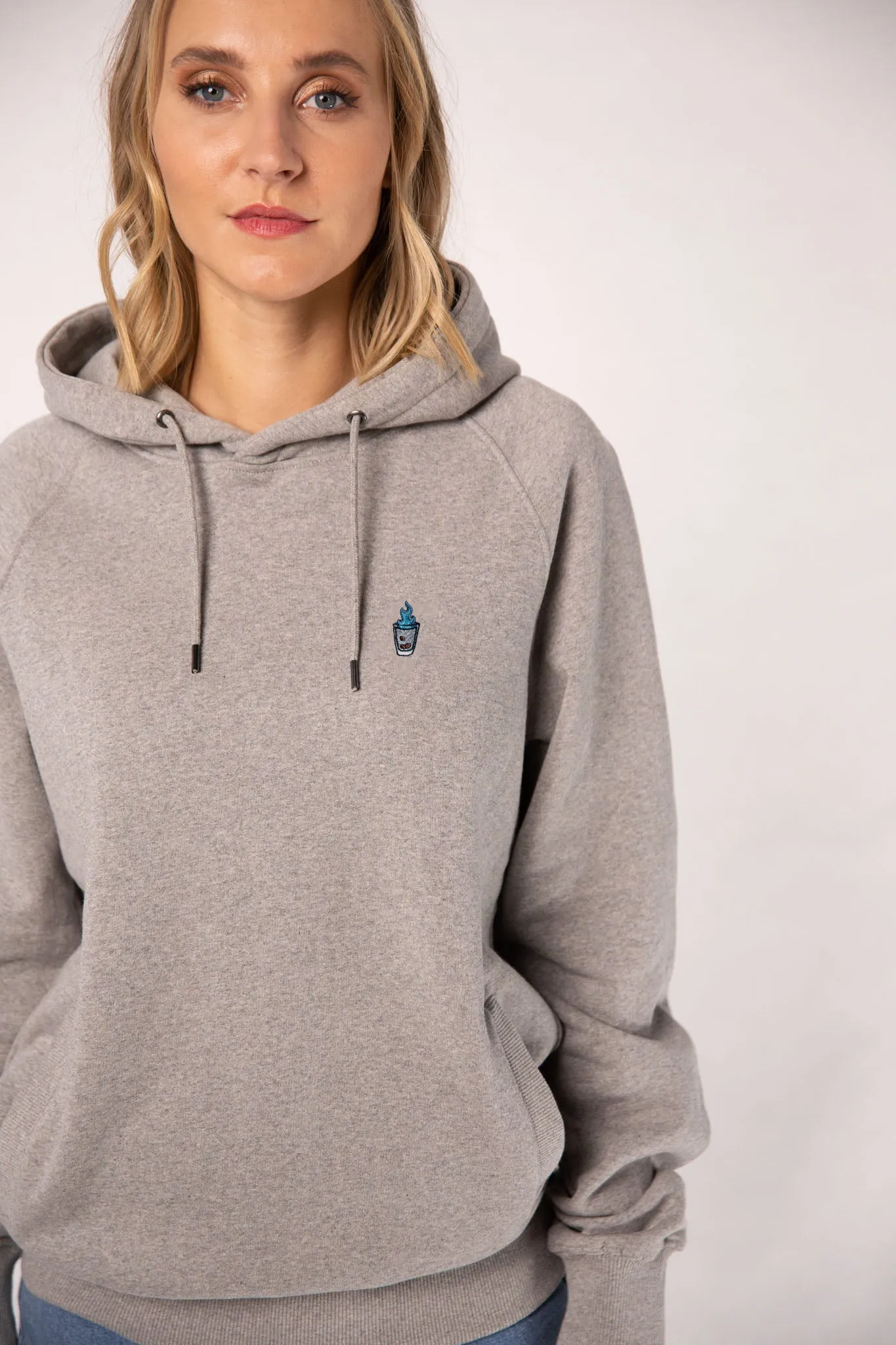 Sambuca | Bestickter Bio-Baumwoll Frauen Hoodie