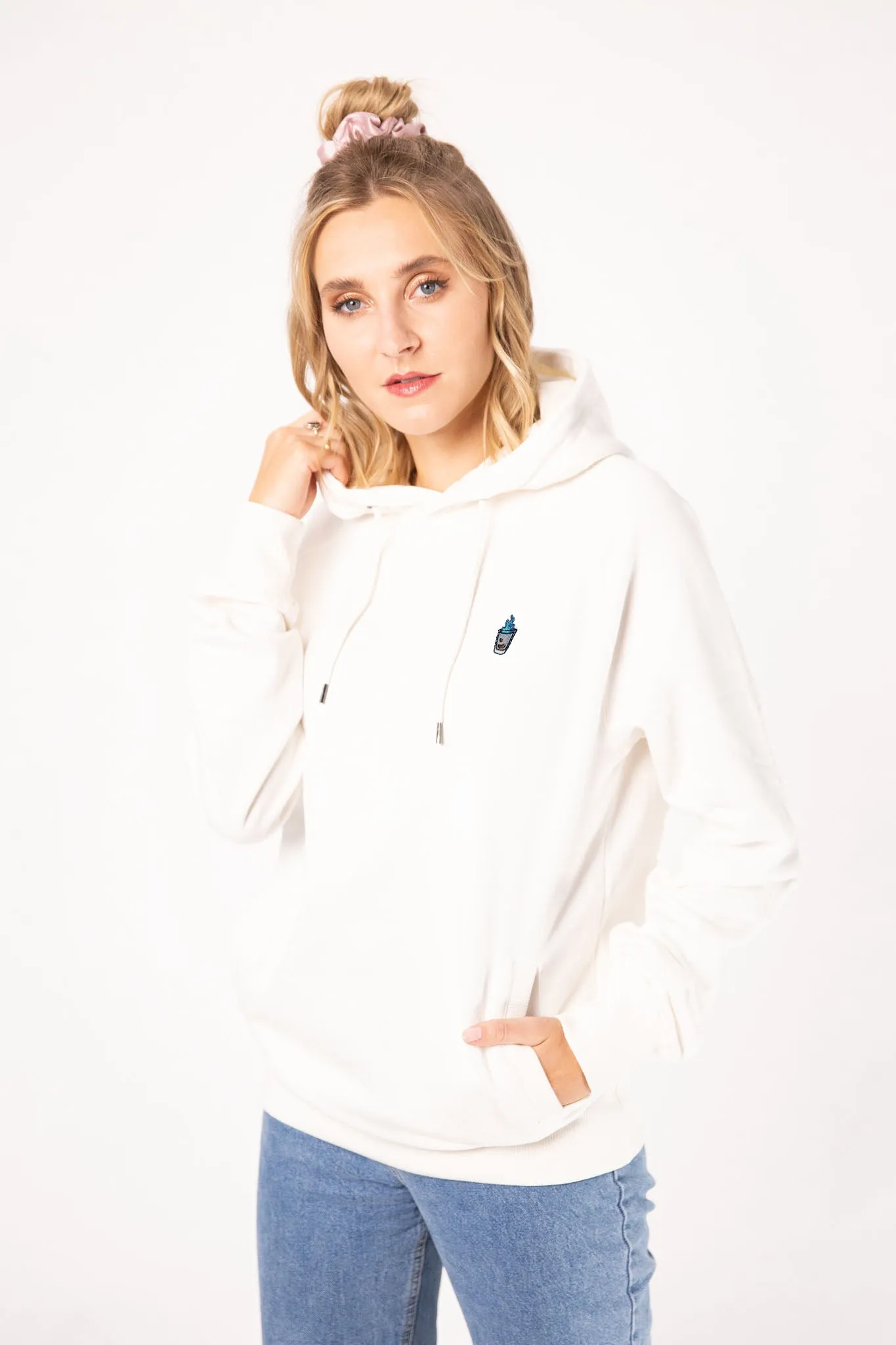 Sambuca | Bestickter Bio-Baumwoll Frauen Hoodie