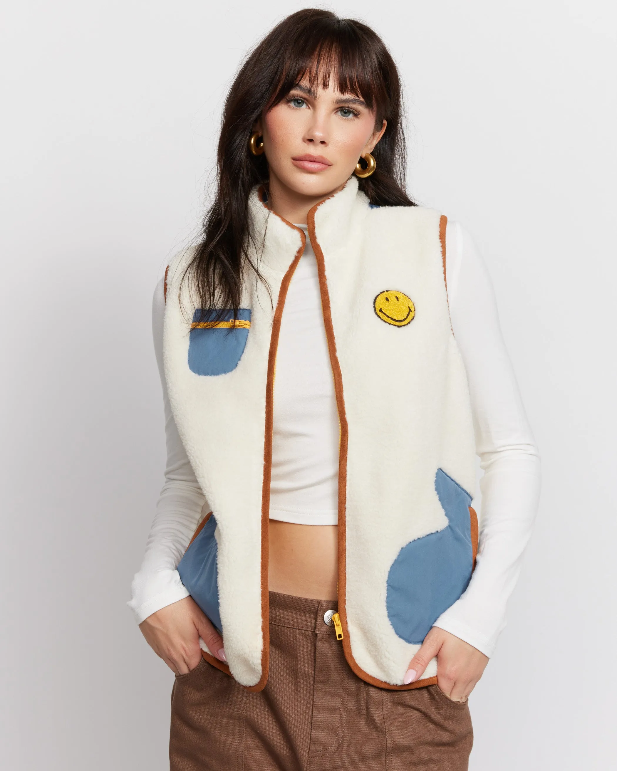 Samii Ryan Smiley Mitten Vest as seen on Chloe Meadows