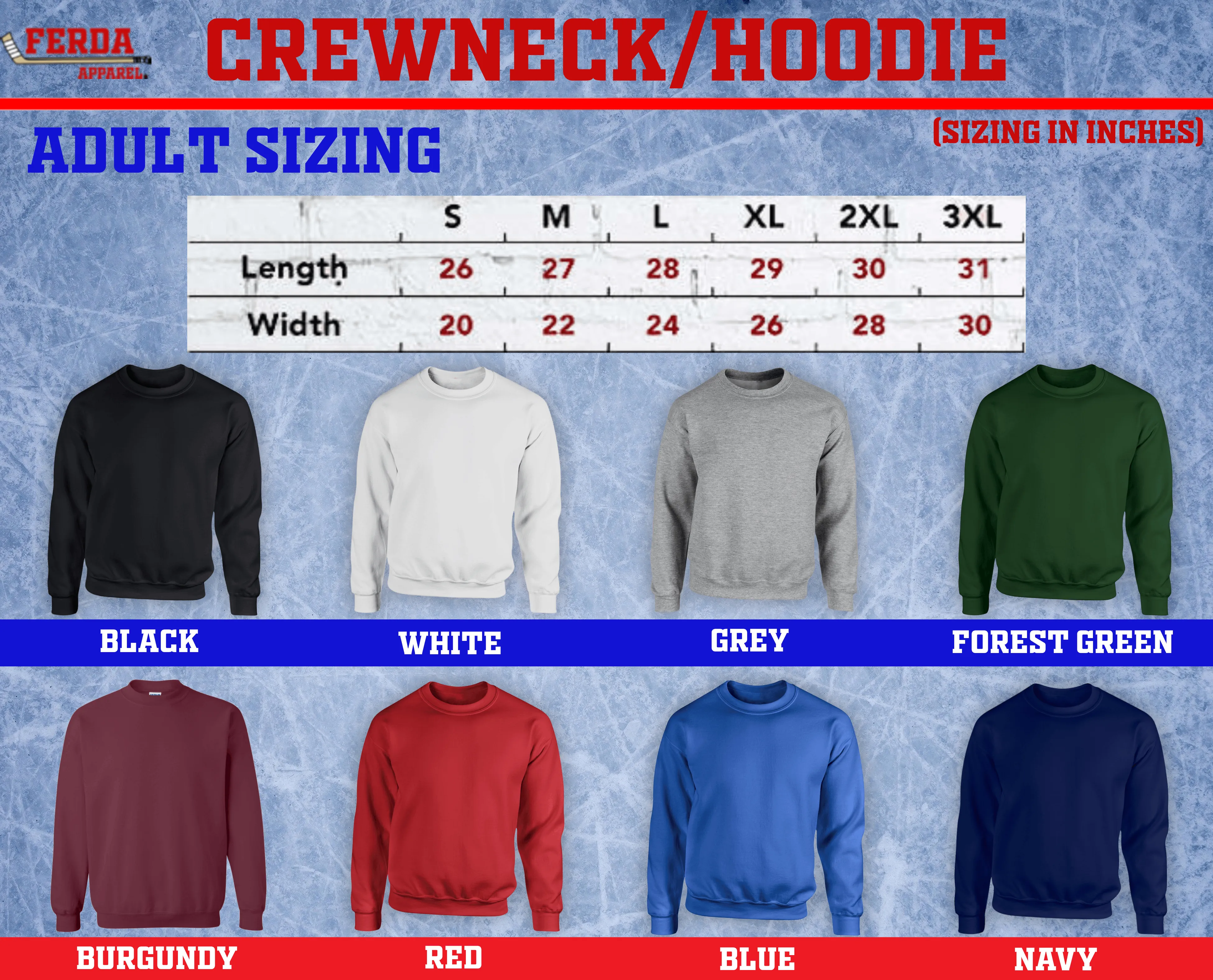 Sauce Hockey Crewneck Sweater Hoodie FA18