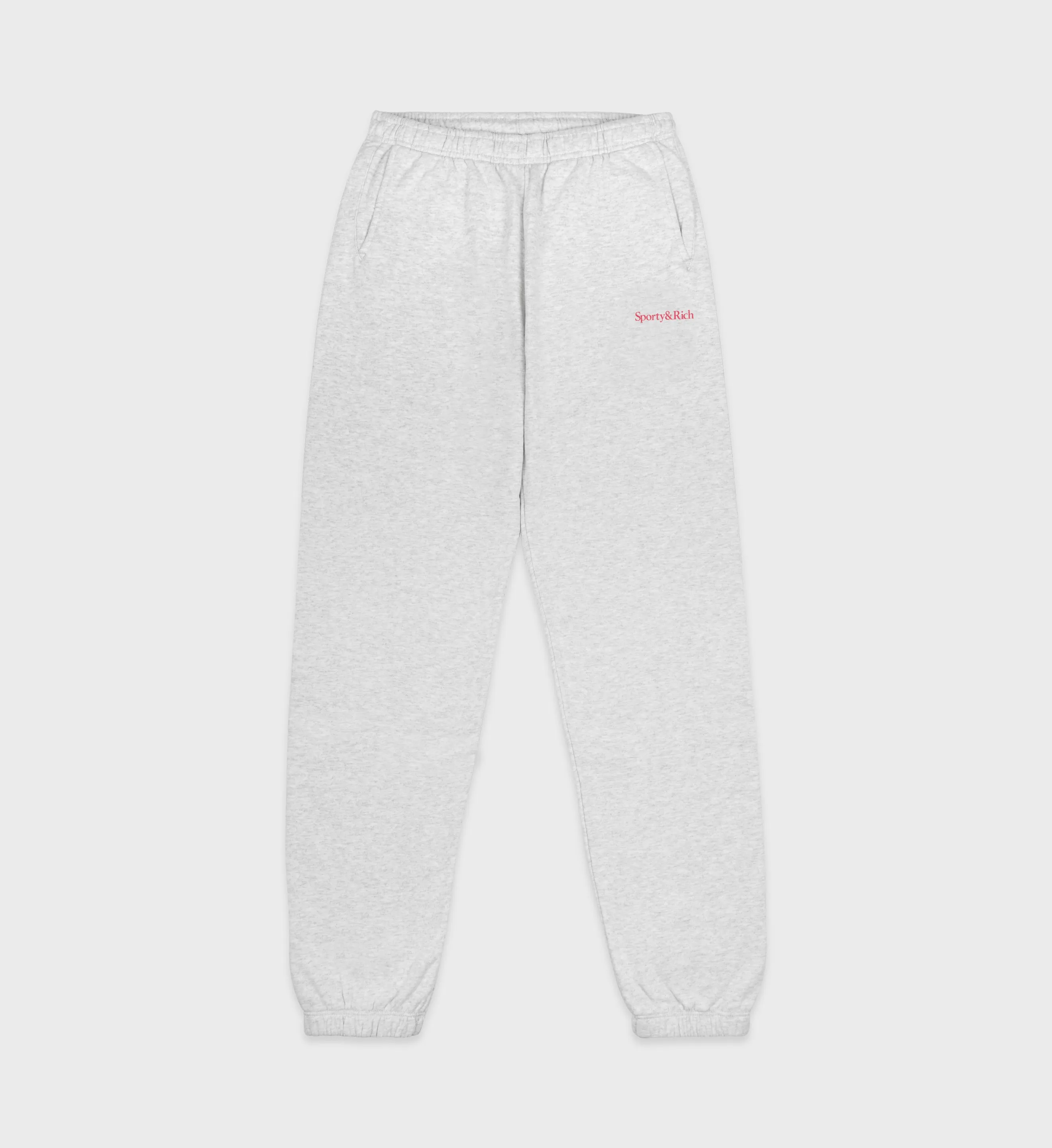 Serif Logo Sweatpant - Heather Gray