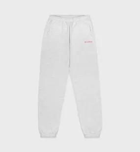 Serif Logo Sweatpant - Heather Gray