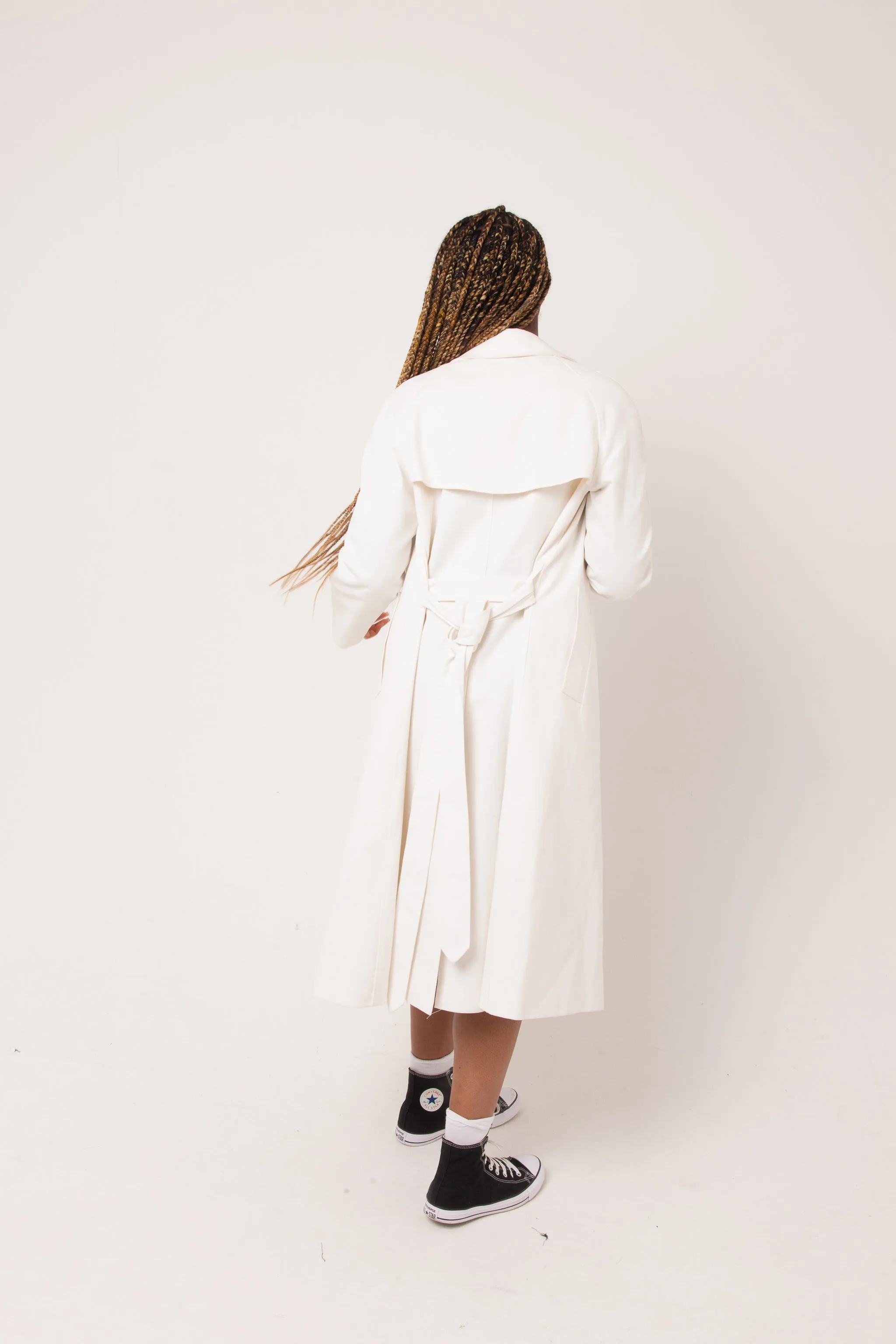 Simone Trench Coat in Cream