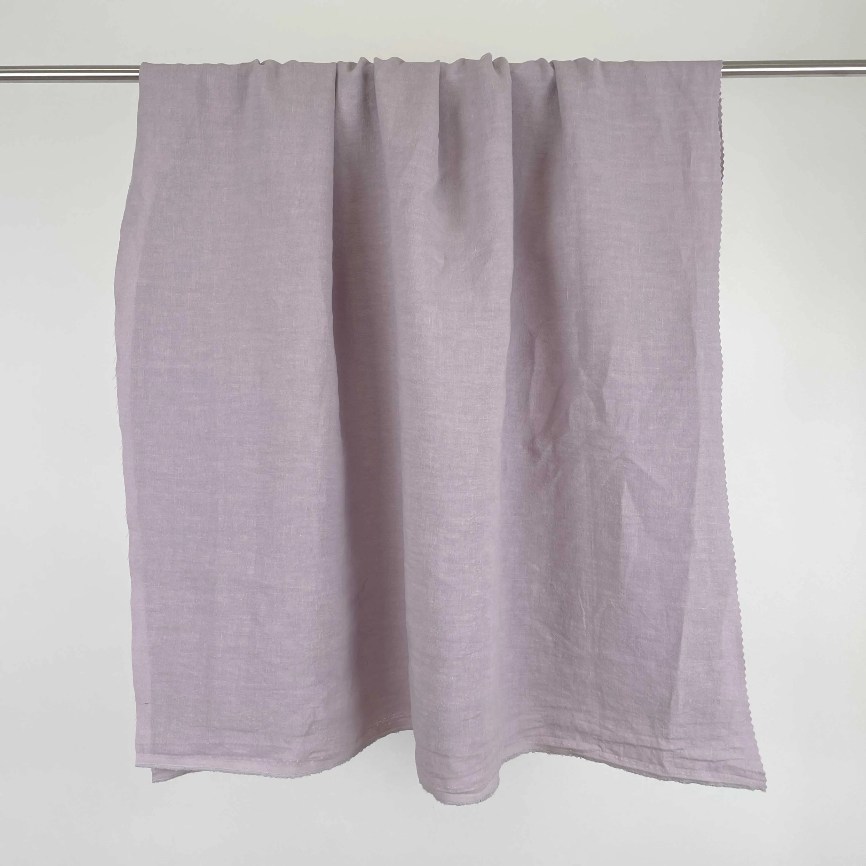 Soft Washed Lightweight Linen Fabric in Lilac