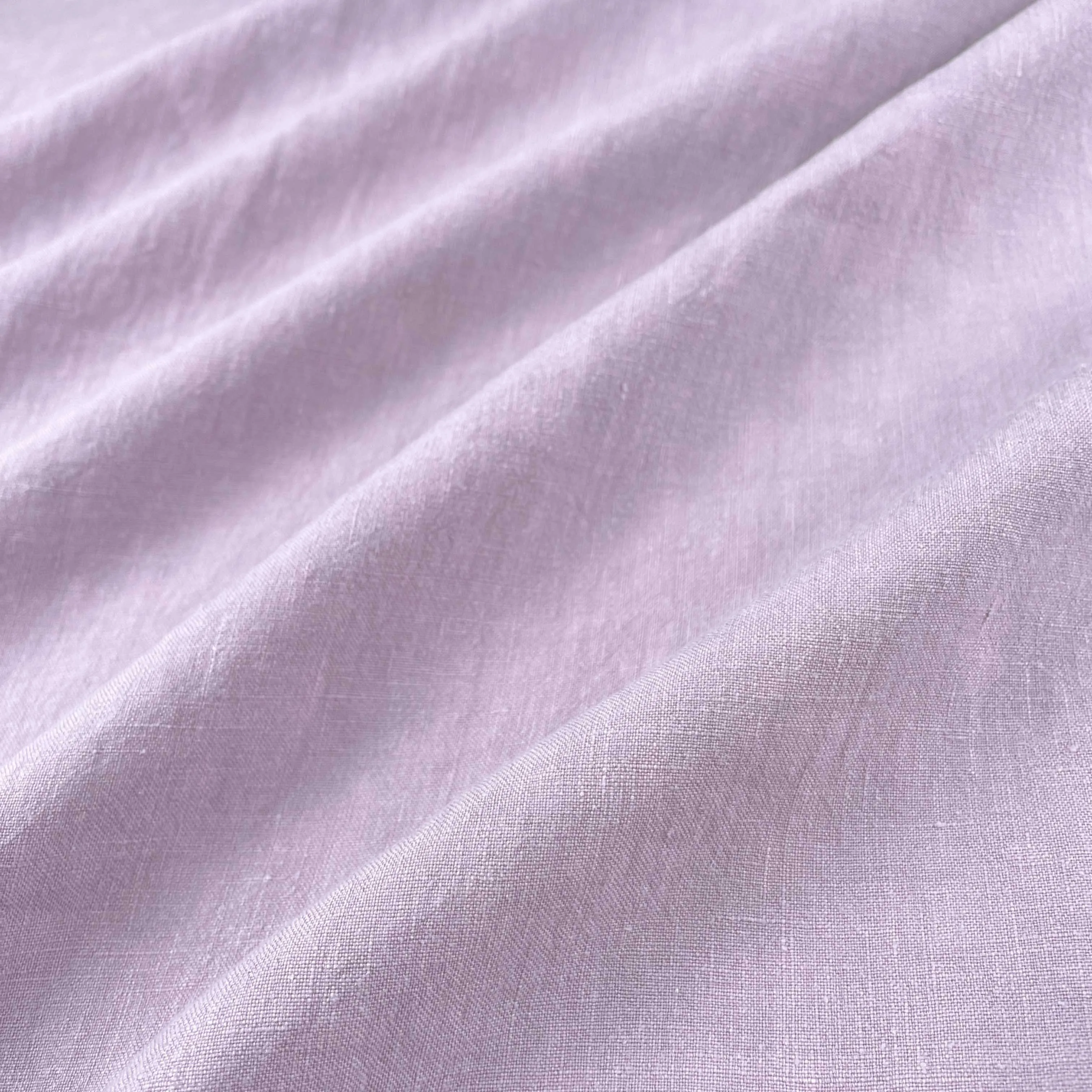 Soft Washed Lightweight Linen Fabric in Lilac