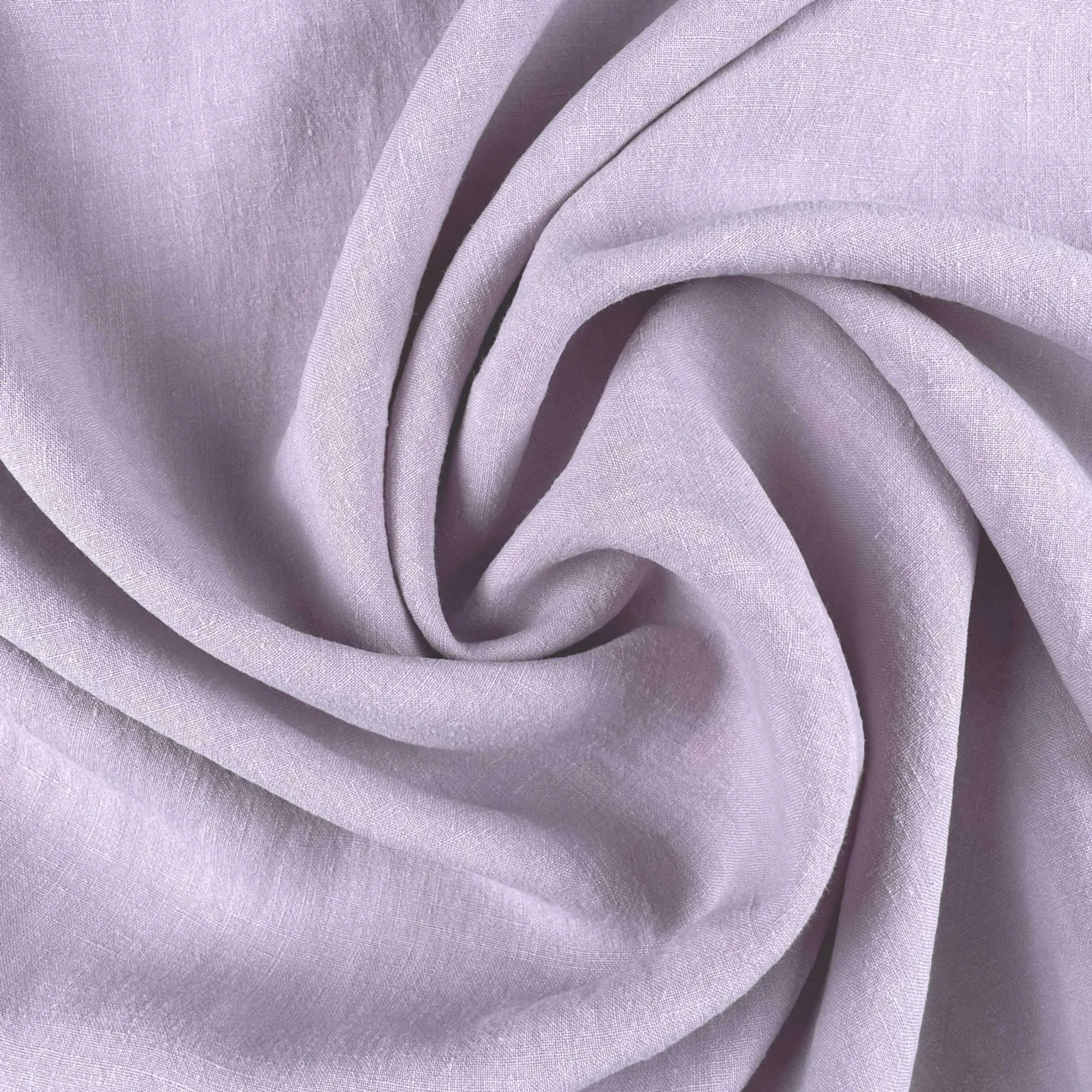 Soft Washed Lightweight Linen Fabric in Lilac