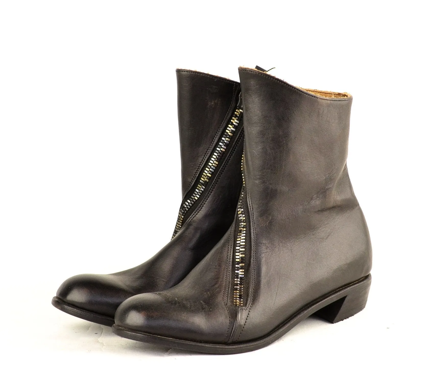 Spiral Zip boot  |  Cordovan overdye