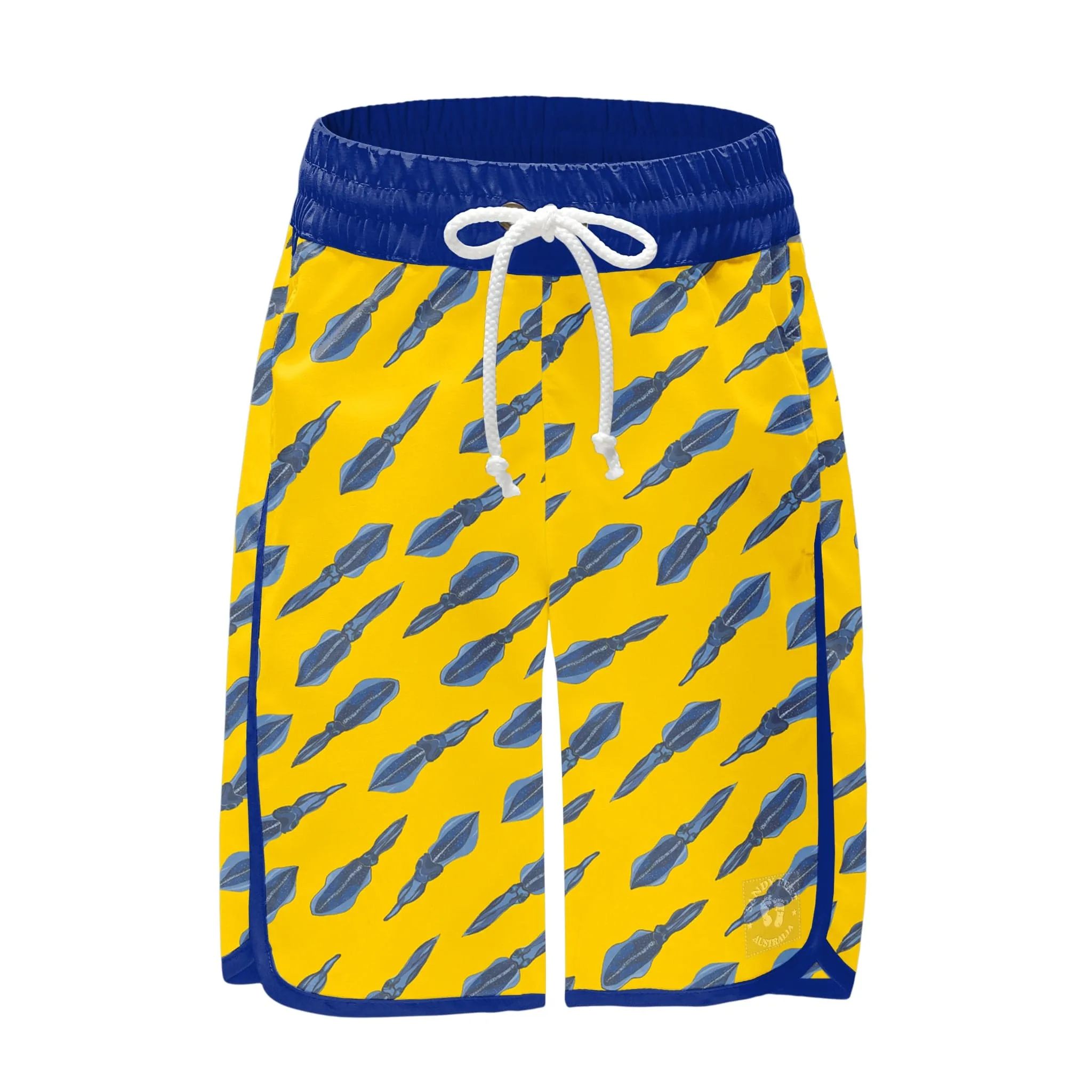 Squiddy Tales (Yellow) Board Shorts