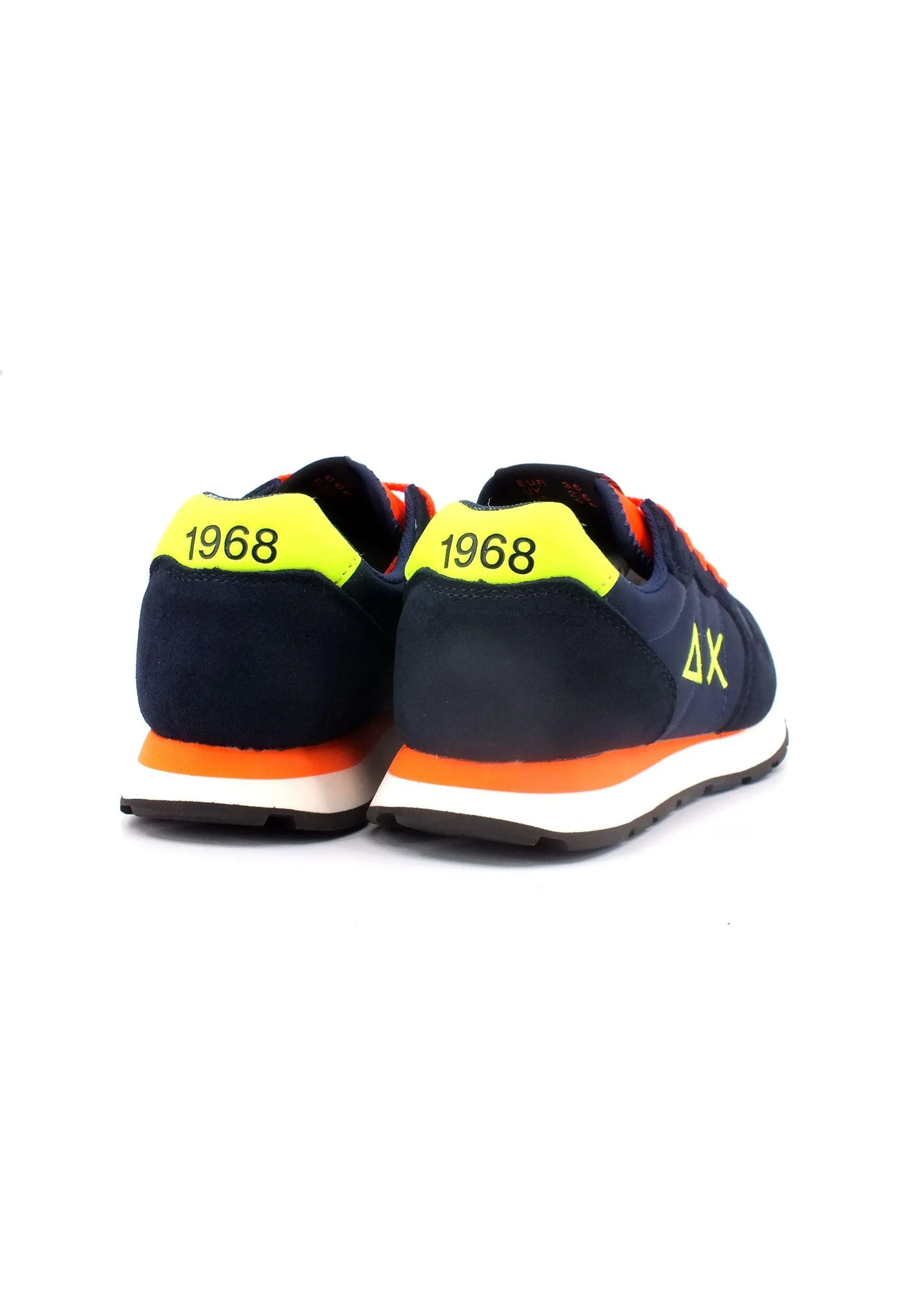 SUN68 Tom Fluo Sneaker Bambino Navy Blue Z33302T