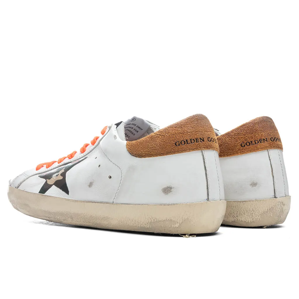 Super-Star Sneakers - White/Camouflage Green/Cognac