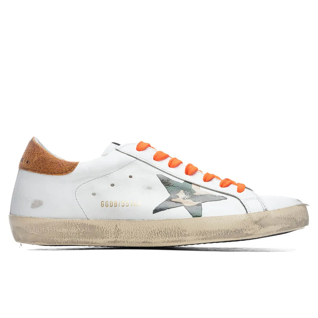 Super-Star Sneakers - White/Camouflage Green/Cognac