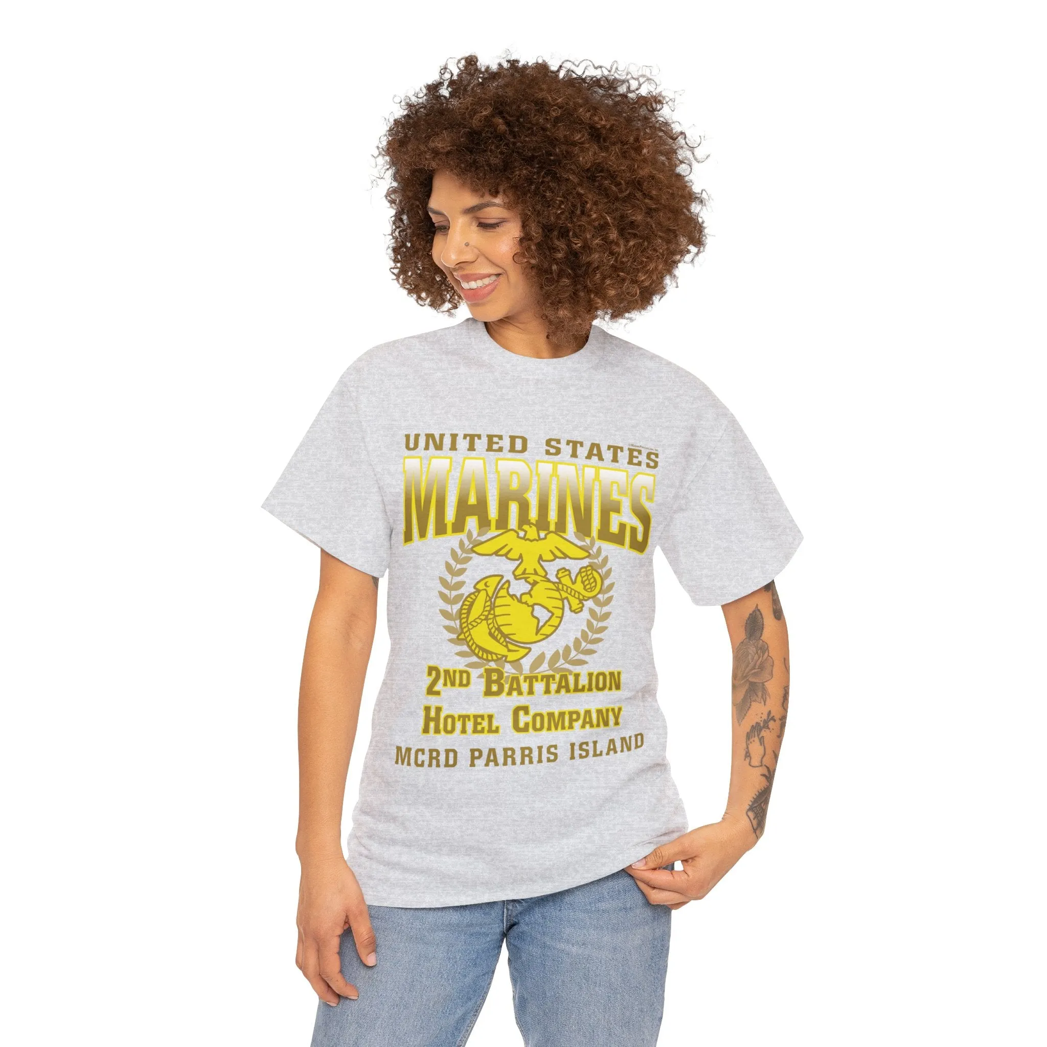 T-Shirt: Hotel Co. MCRD Parris Island (EGA   Back Proud Family)