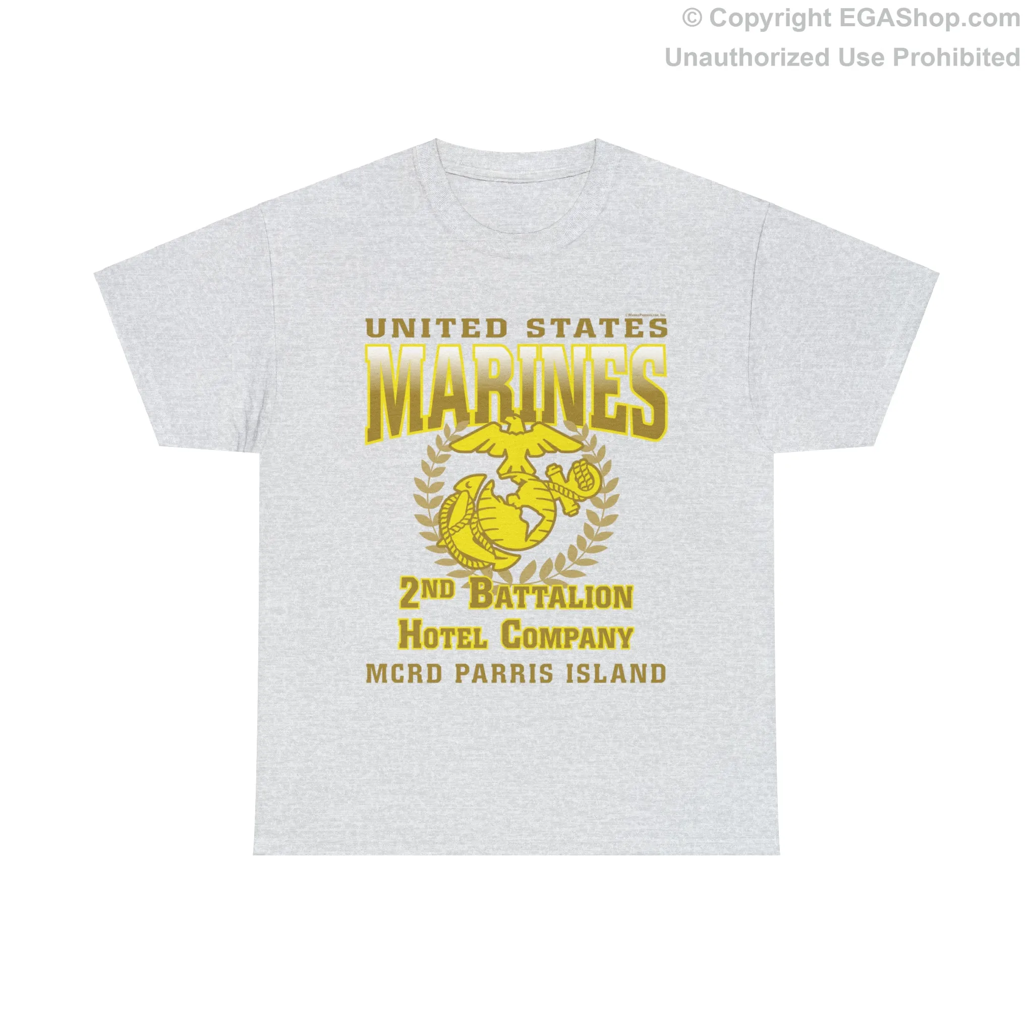 T-Shirt: Hotel Co. MCRD Parris Island (EGA   Back Proud Family)