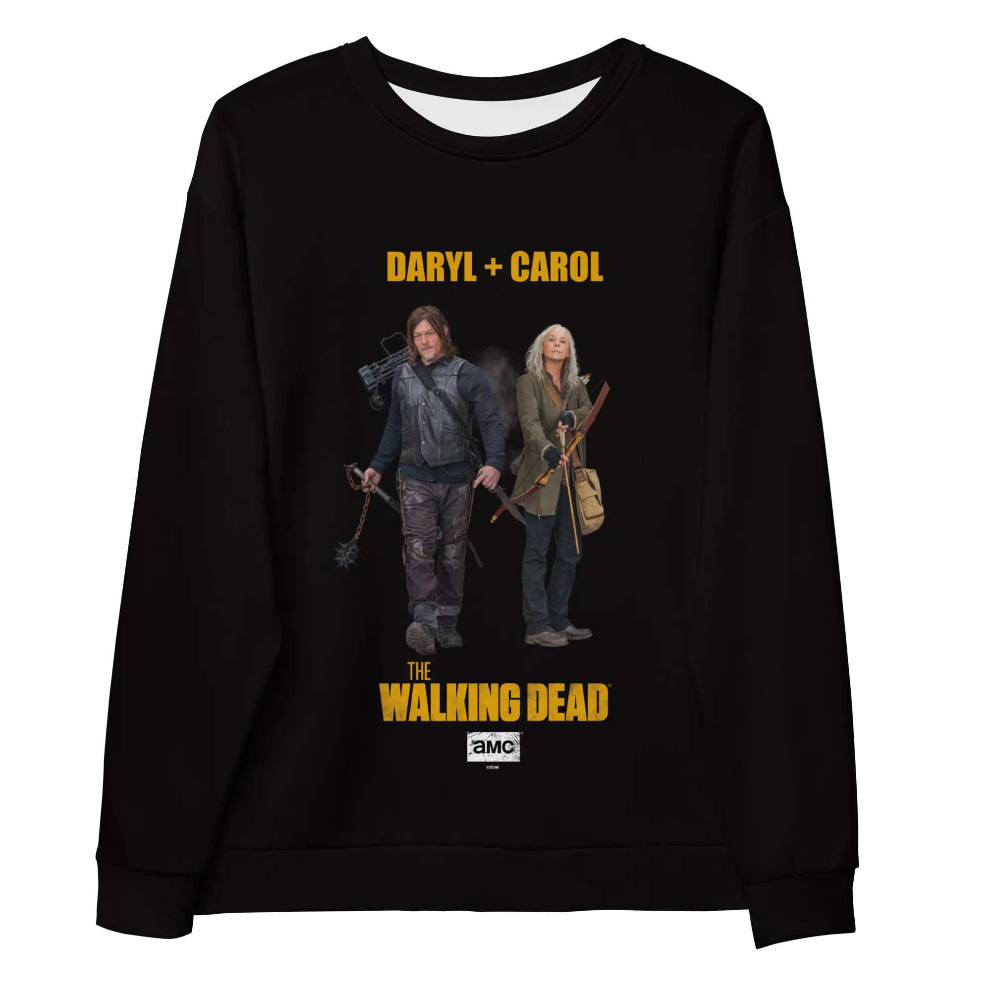 The Walking Dead Daryl   Carol Unisex Crew Neck Sweatshirt