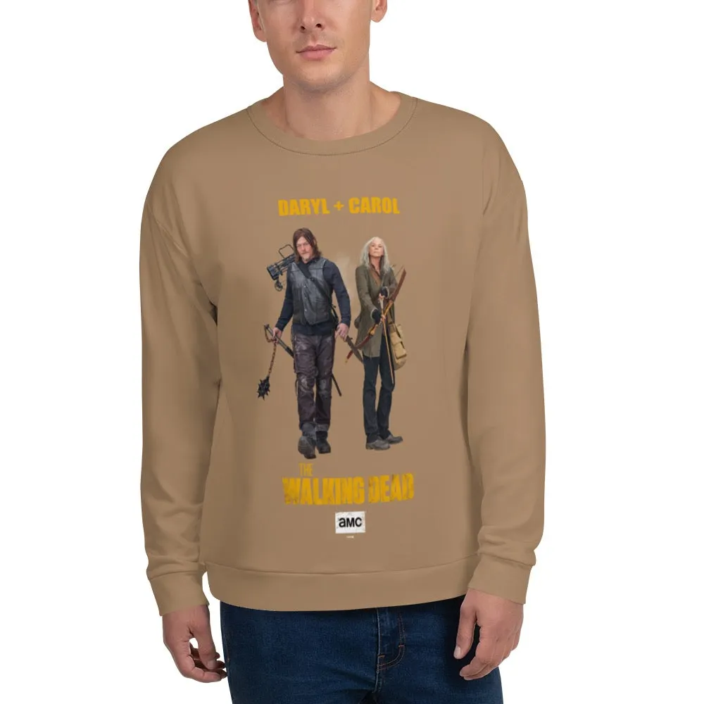 The Walking Dead Daryl   Carol Unisex Crew Neck Sweatshirt