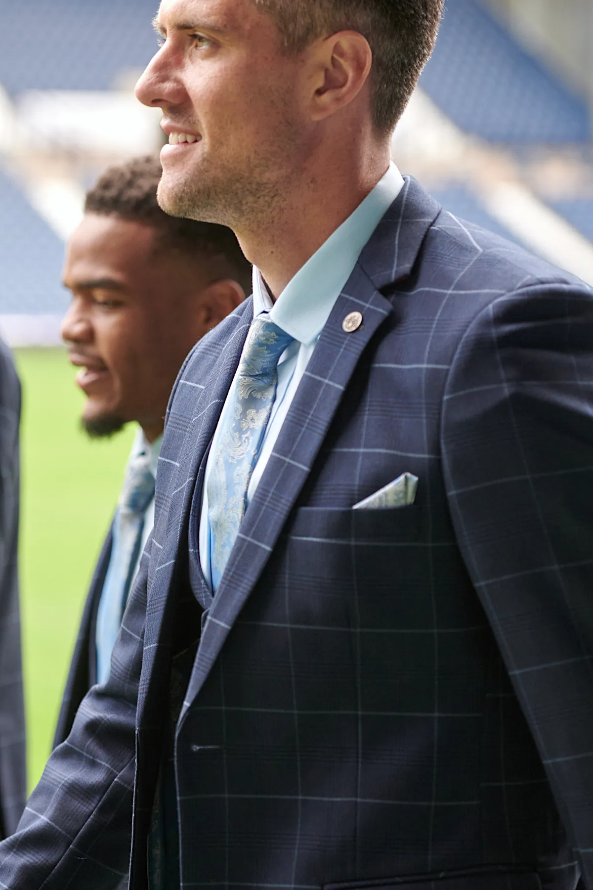 The WBA Collection - Edinson Navy & Sky Check Suit