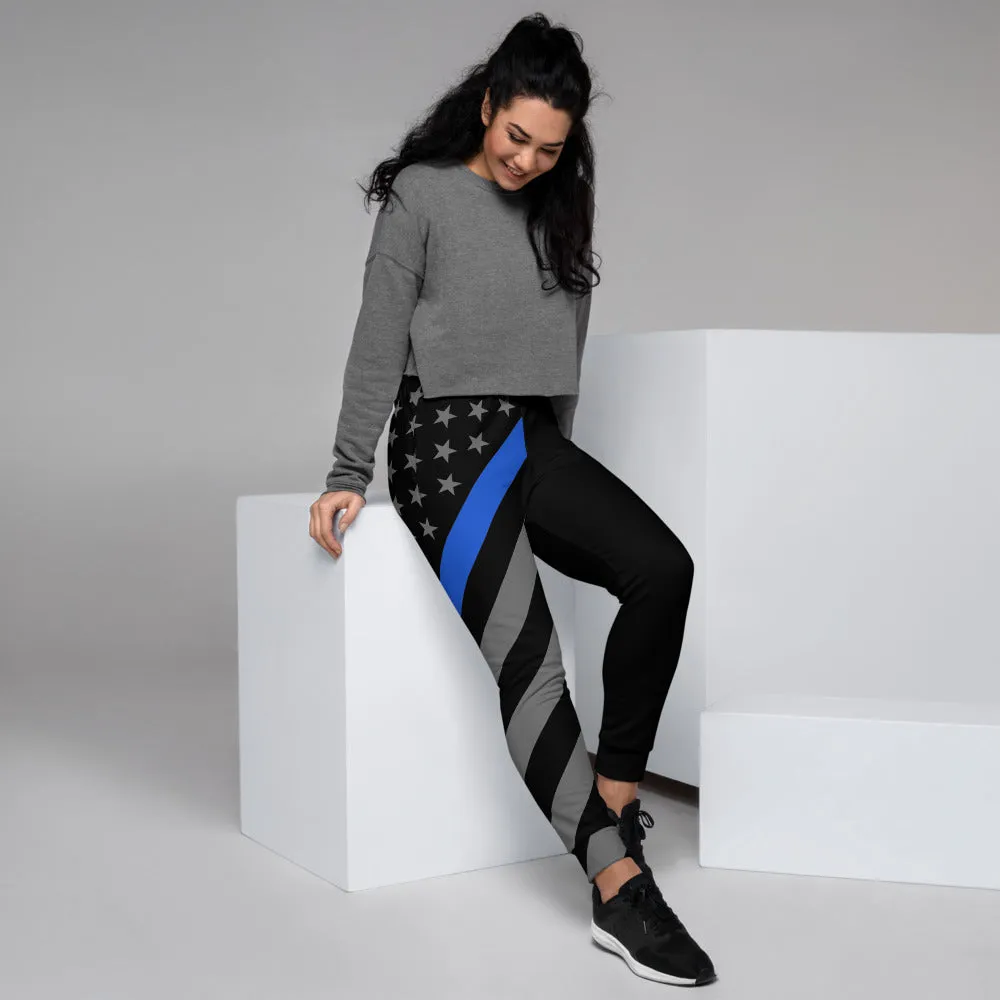 Thin Blue Line Flag Women's Joggers