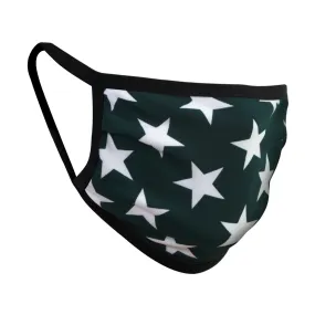 Unisex "Bright Star"  Hunter-White Double Layered Mask -Pleated Design